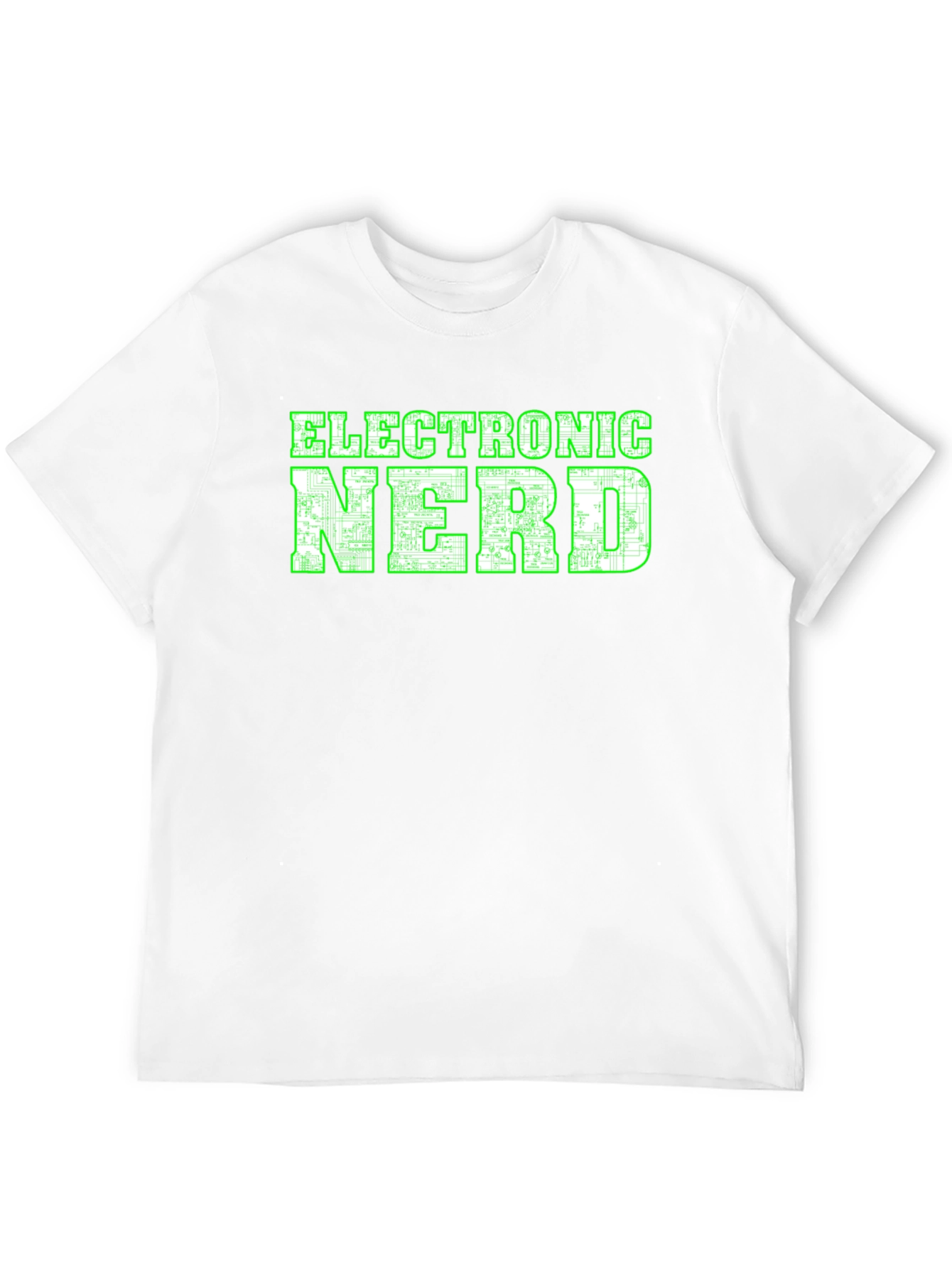 Black Electronic Nerd Graphic T-Shirt - Black view 12