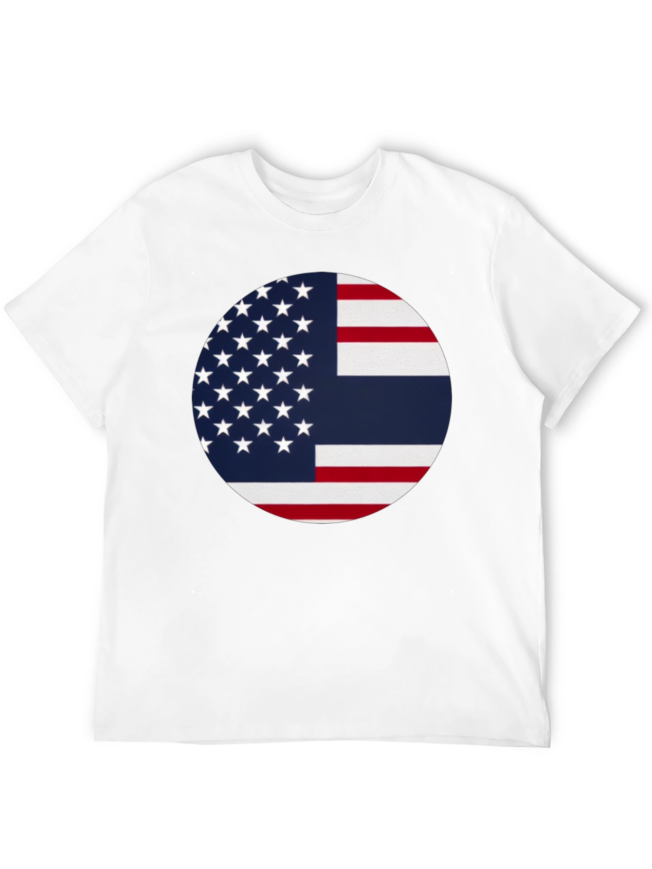 Black USA & Thailand Flag Graphic Tee - Stylish Fusion T-Shirt view 12