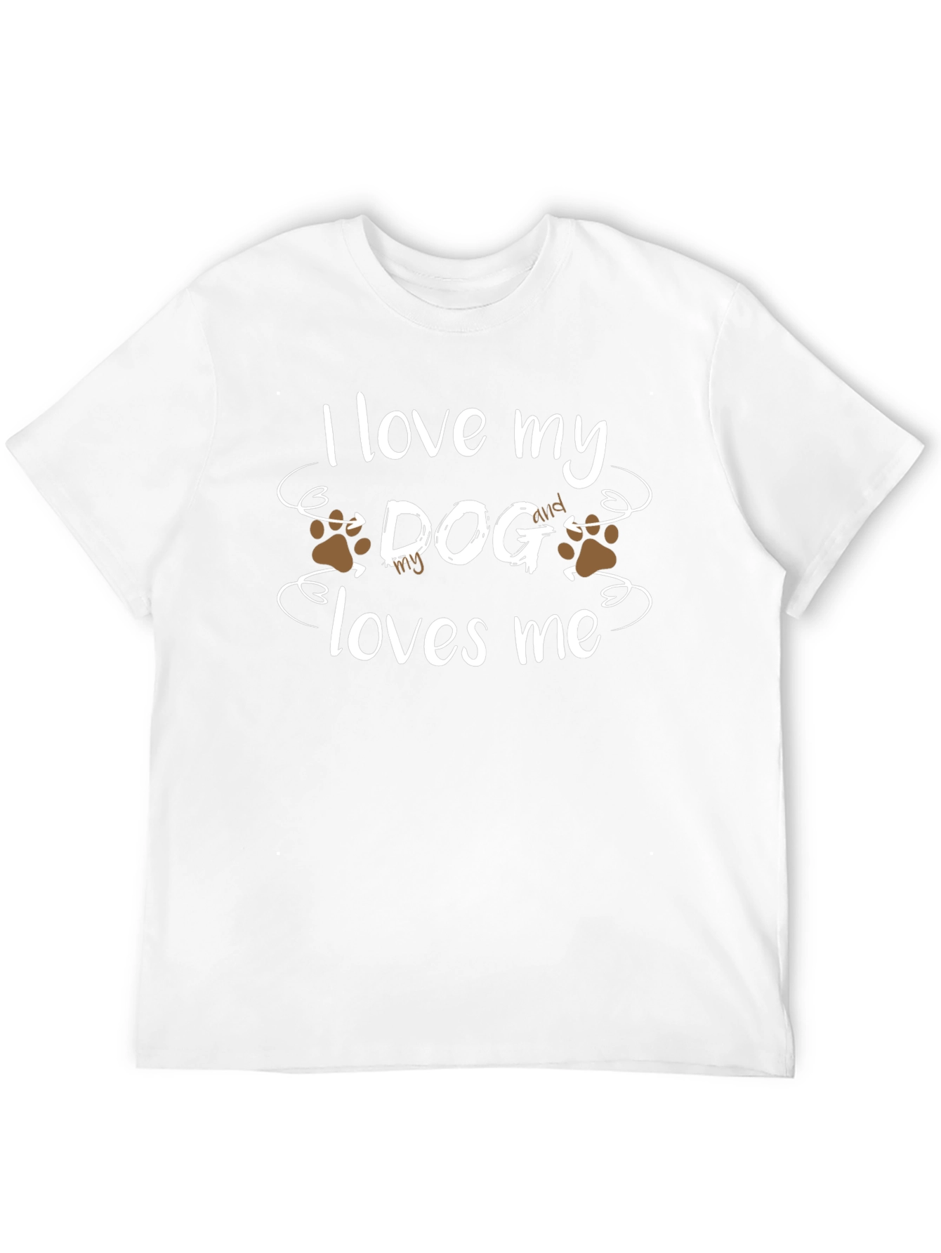 Black I Love My Dog T-Shirt view 12