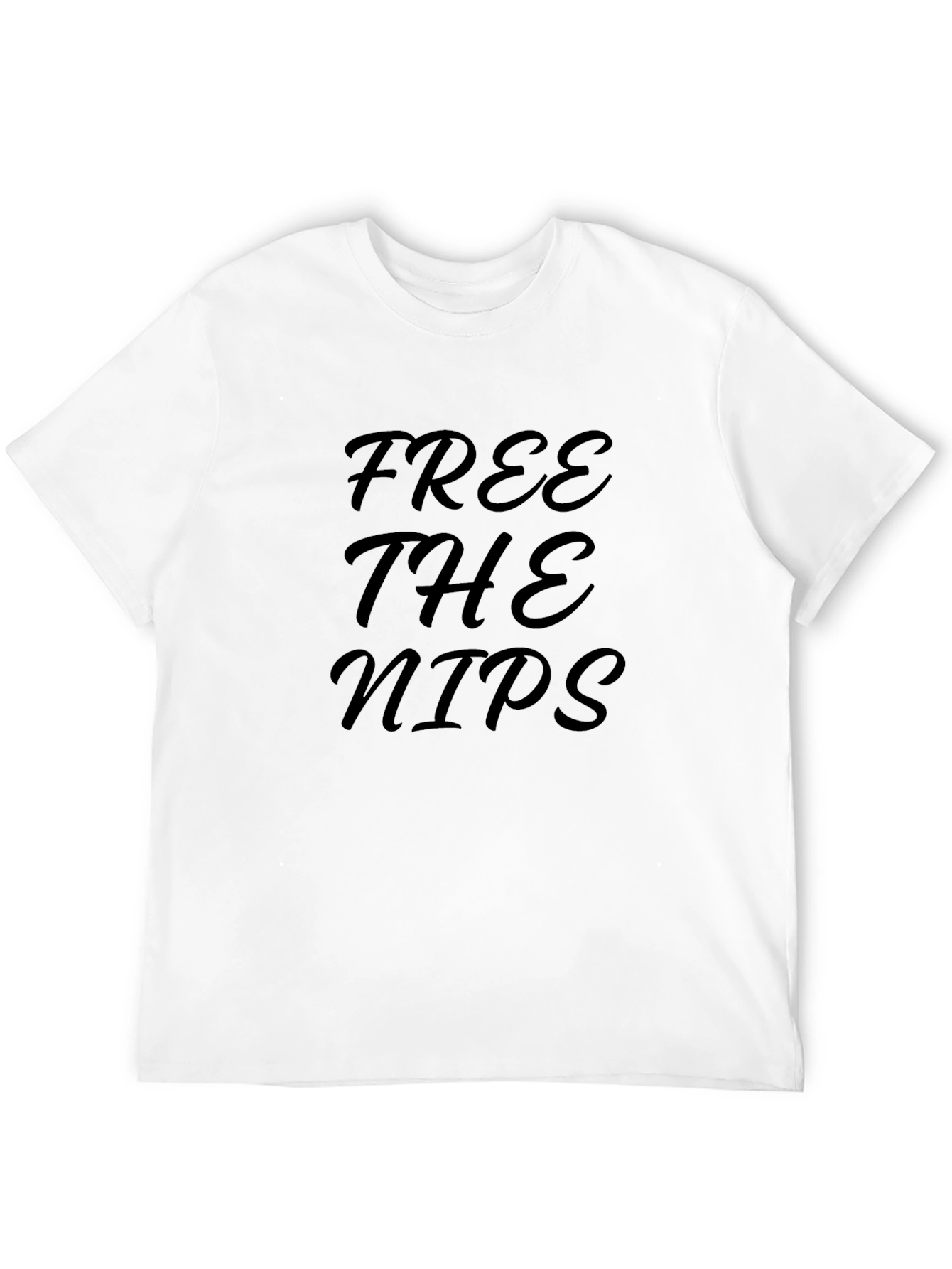 Black Free the Nips Graphic Tee view 12