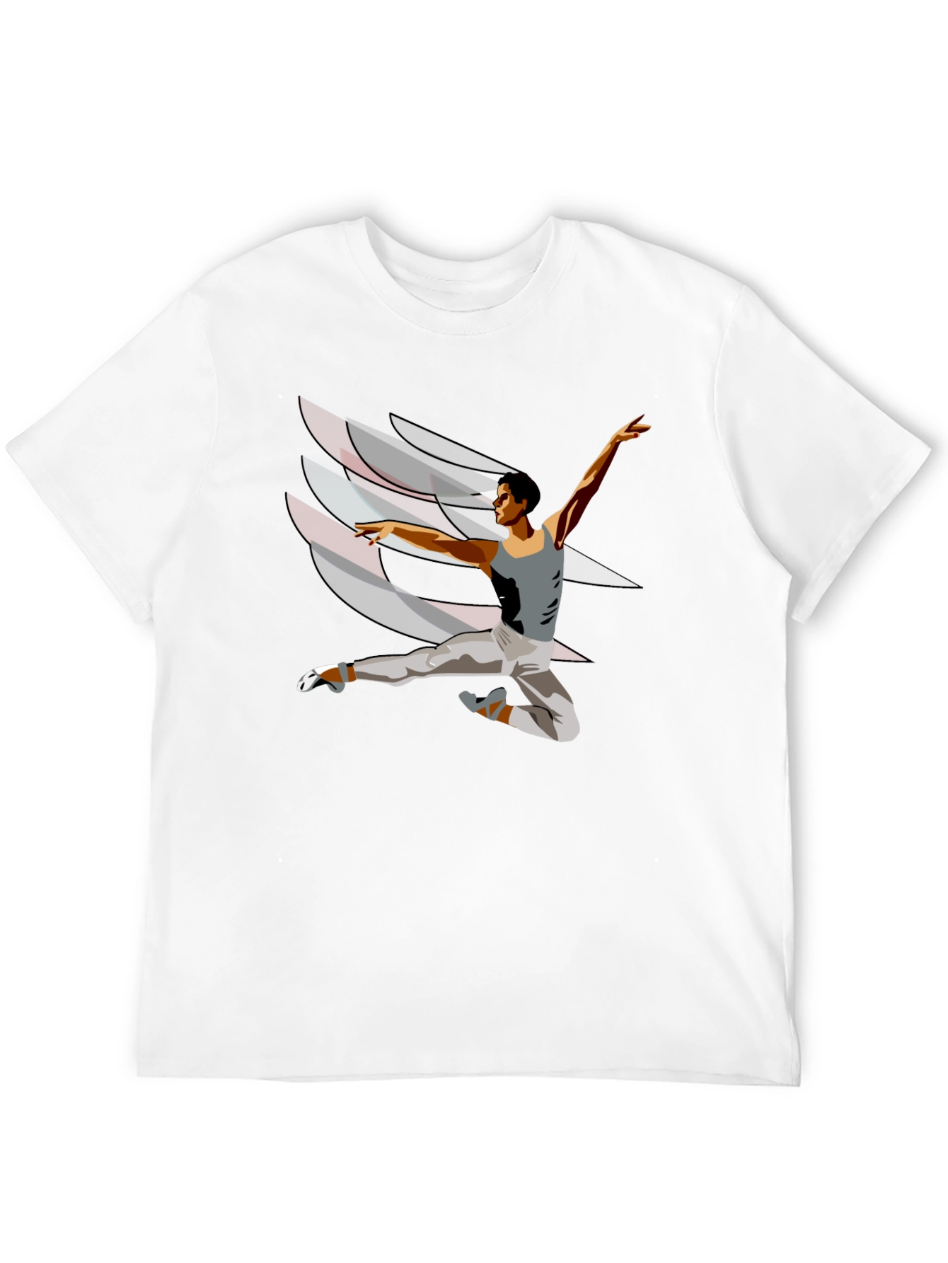 Black Ballet Dancer Graphic T-Shirt - Black view 12