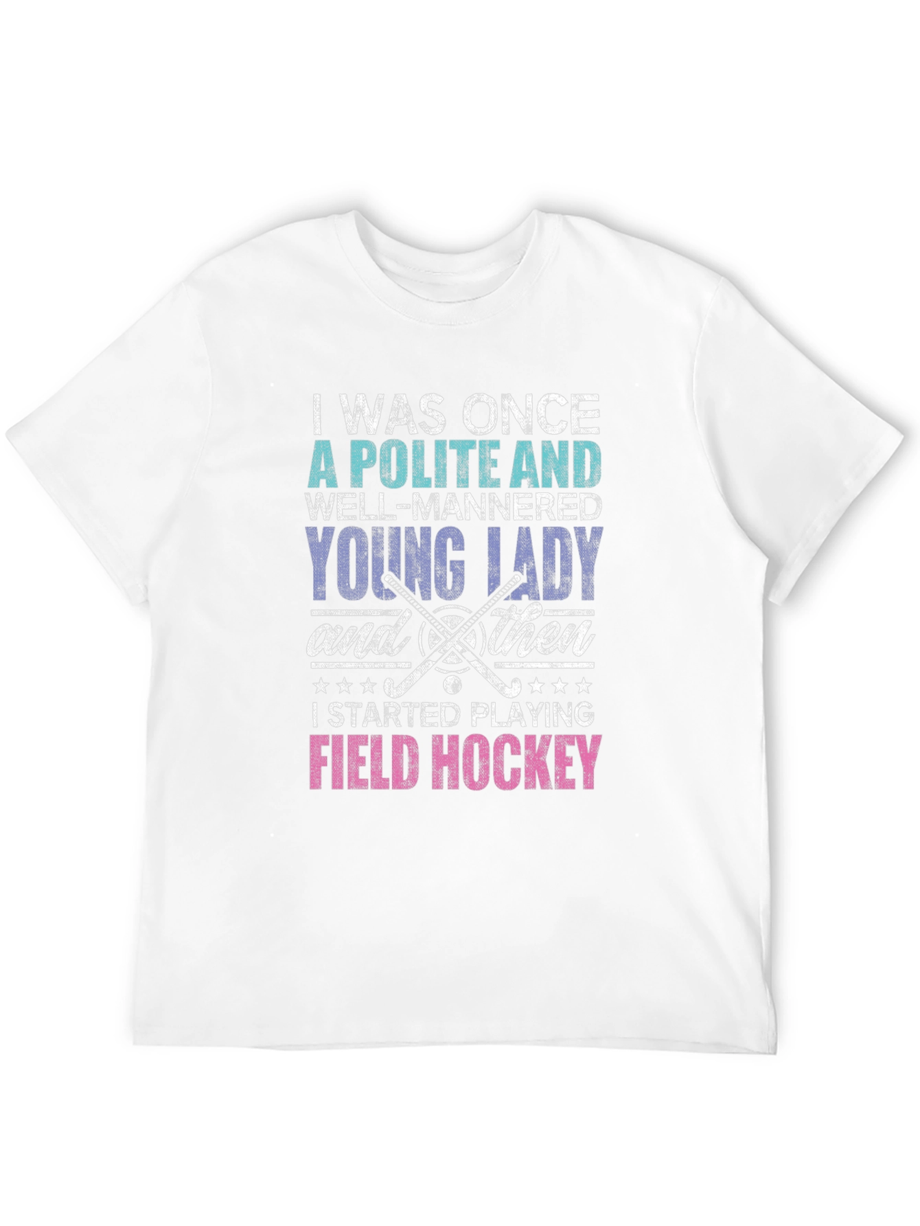 Black Polite Lady Field Hockey T-Shirt view 12
