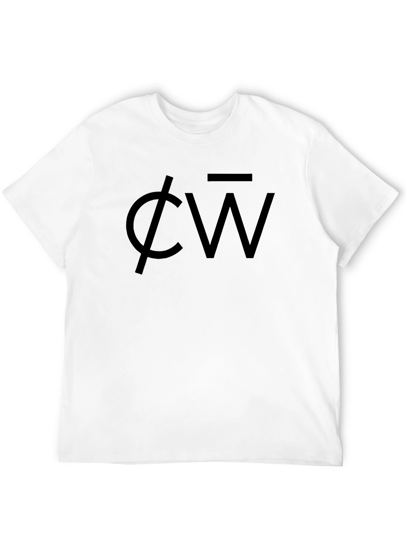 Black Black Graphic Tee - "CW" Design view 12