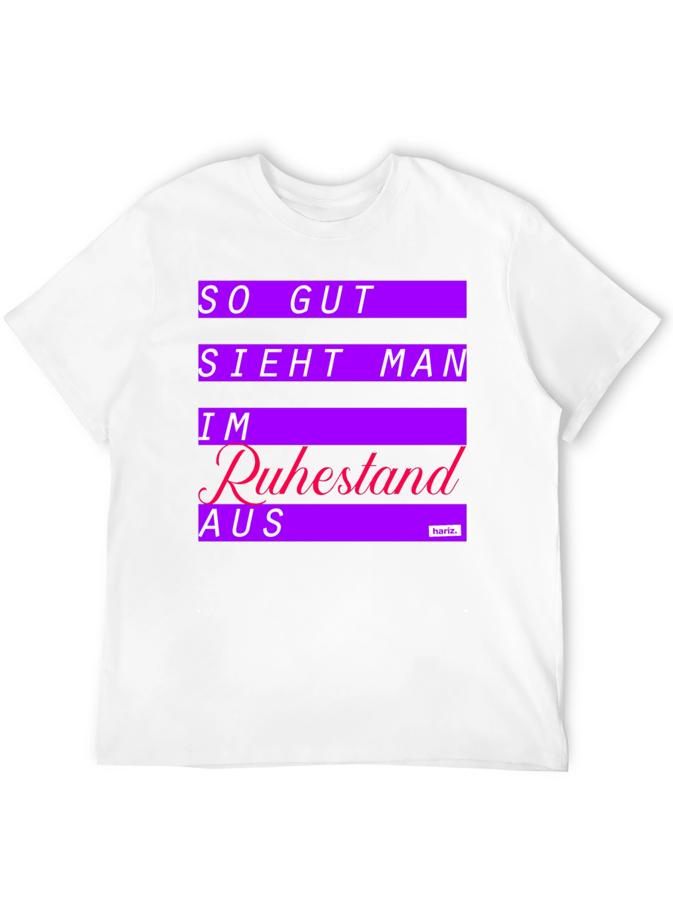 Black Funny Retirement T-Shirt - 'So Gut Sieht Man Im Ruhestand Aus' view 12