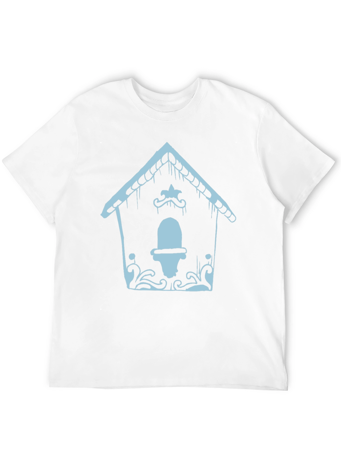 Black Quirky Gingerbread House T-Shirt view 12