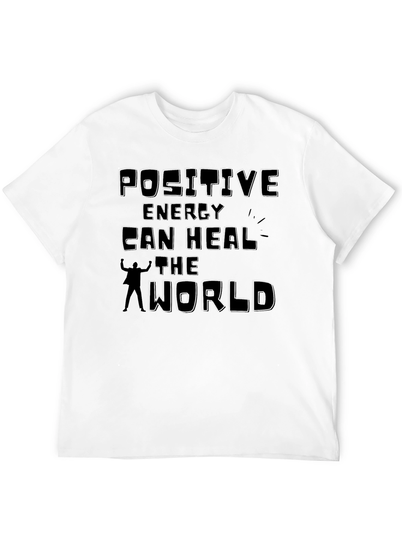 Black Positive Energy Can Heal the World T-Shirt view 12