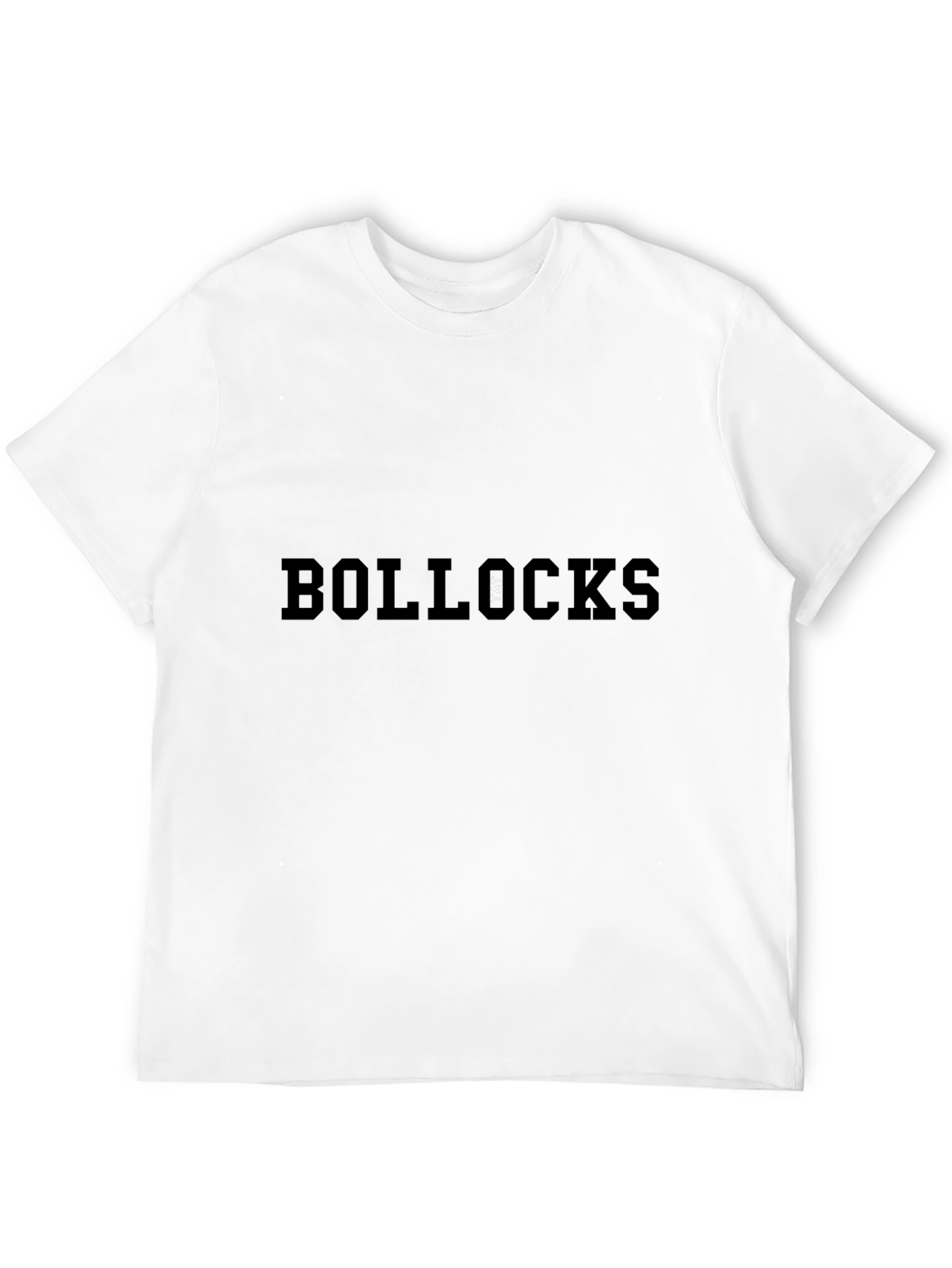 Black Bollox Graphic Tee - Bold Slogan Black T-Shirt view 12