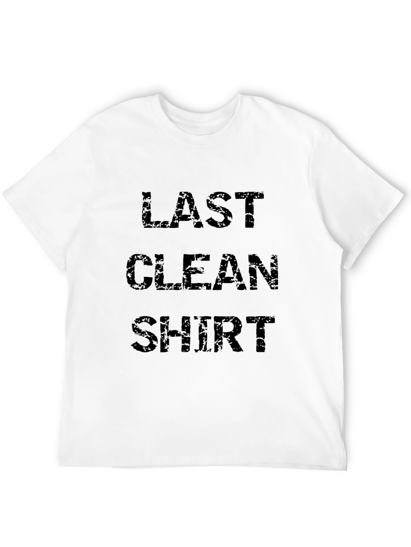Black Last Clean Shirt - Novelty Graphic Tee view 12