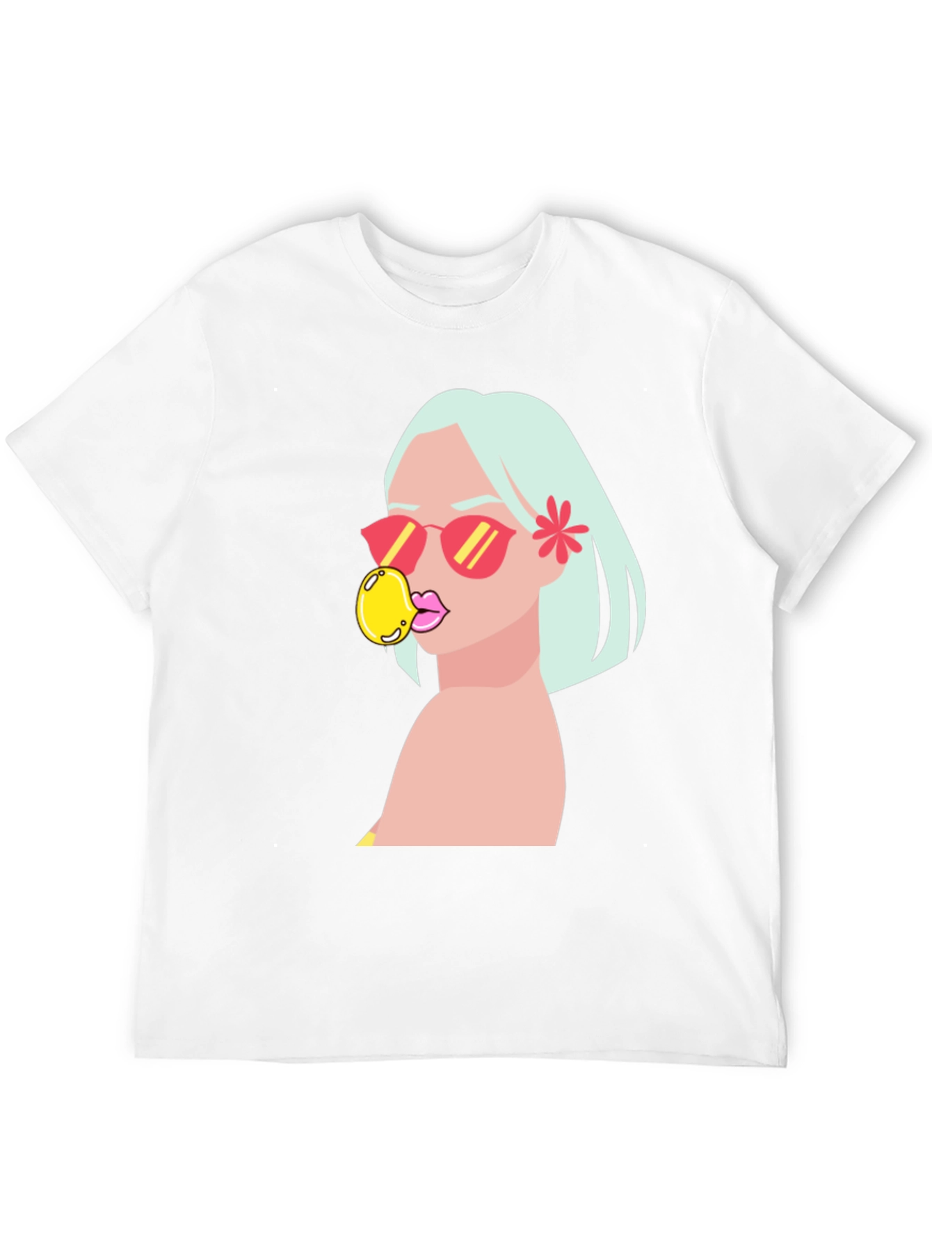 Bubblegum Pop Art T-Shirt - Casual Graphic Tee - 12