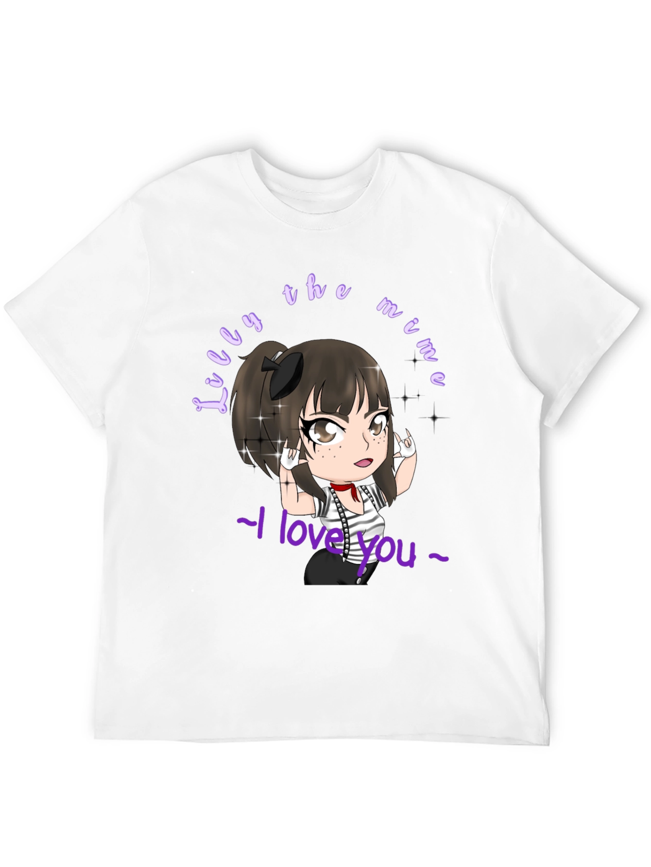 Black Lilly the Mime Graphic Tee view 12