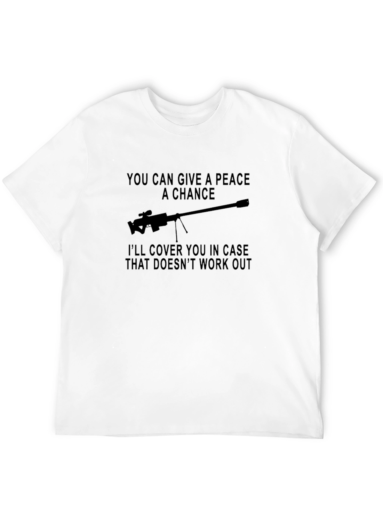 Black Peace A Chance T-Shirt view 12