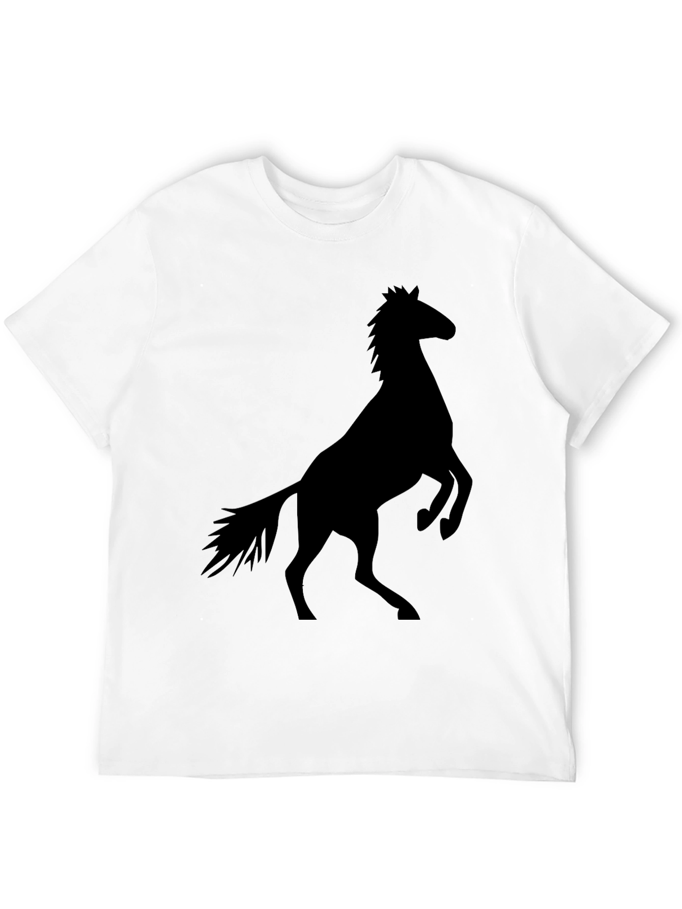 Black Black Horse Silhouette Graphic Tee view 12