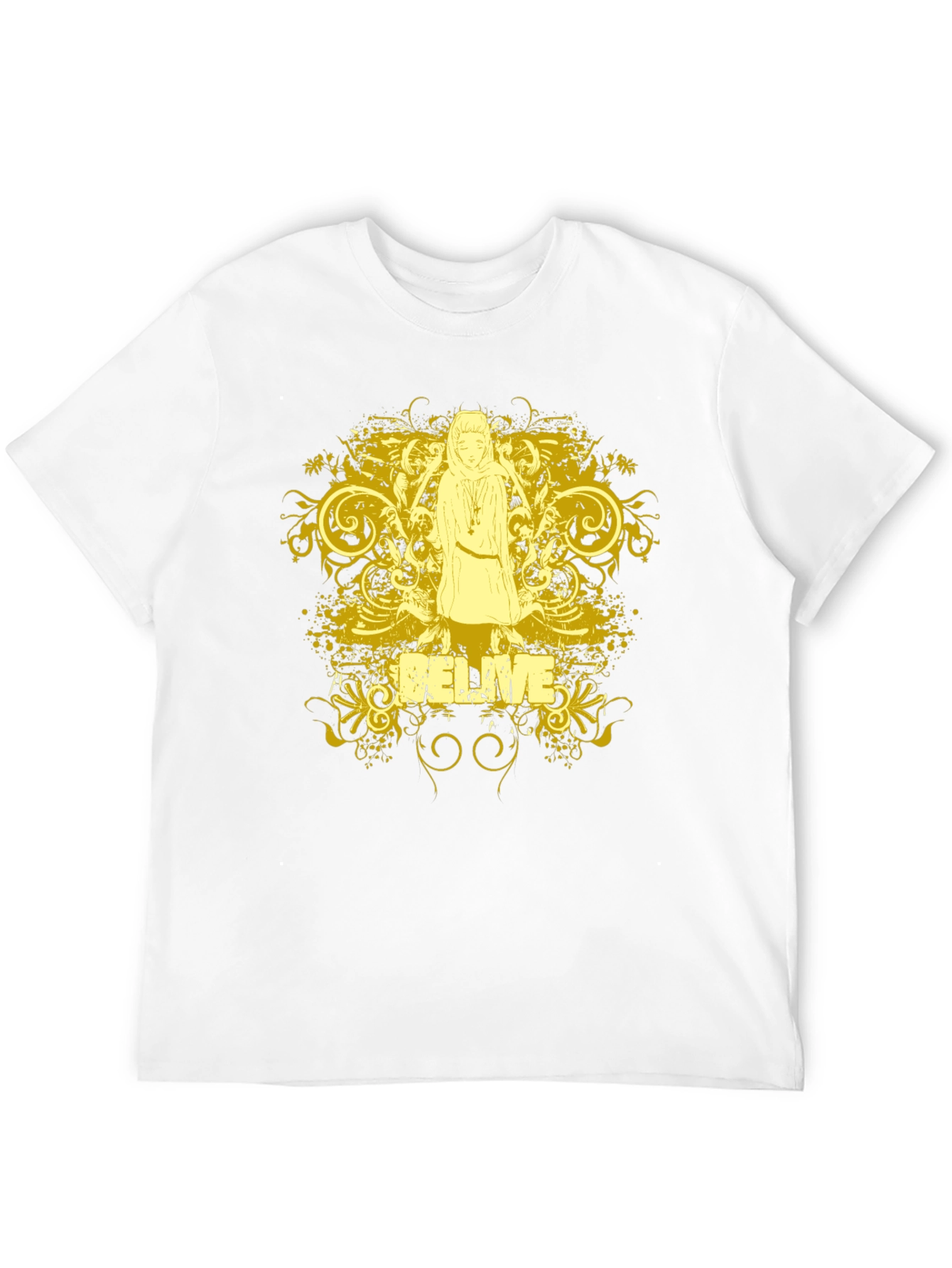 Black Believe Graphic T-Shirt - Black Cotton Tee view 12