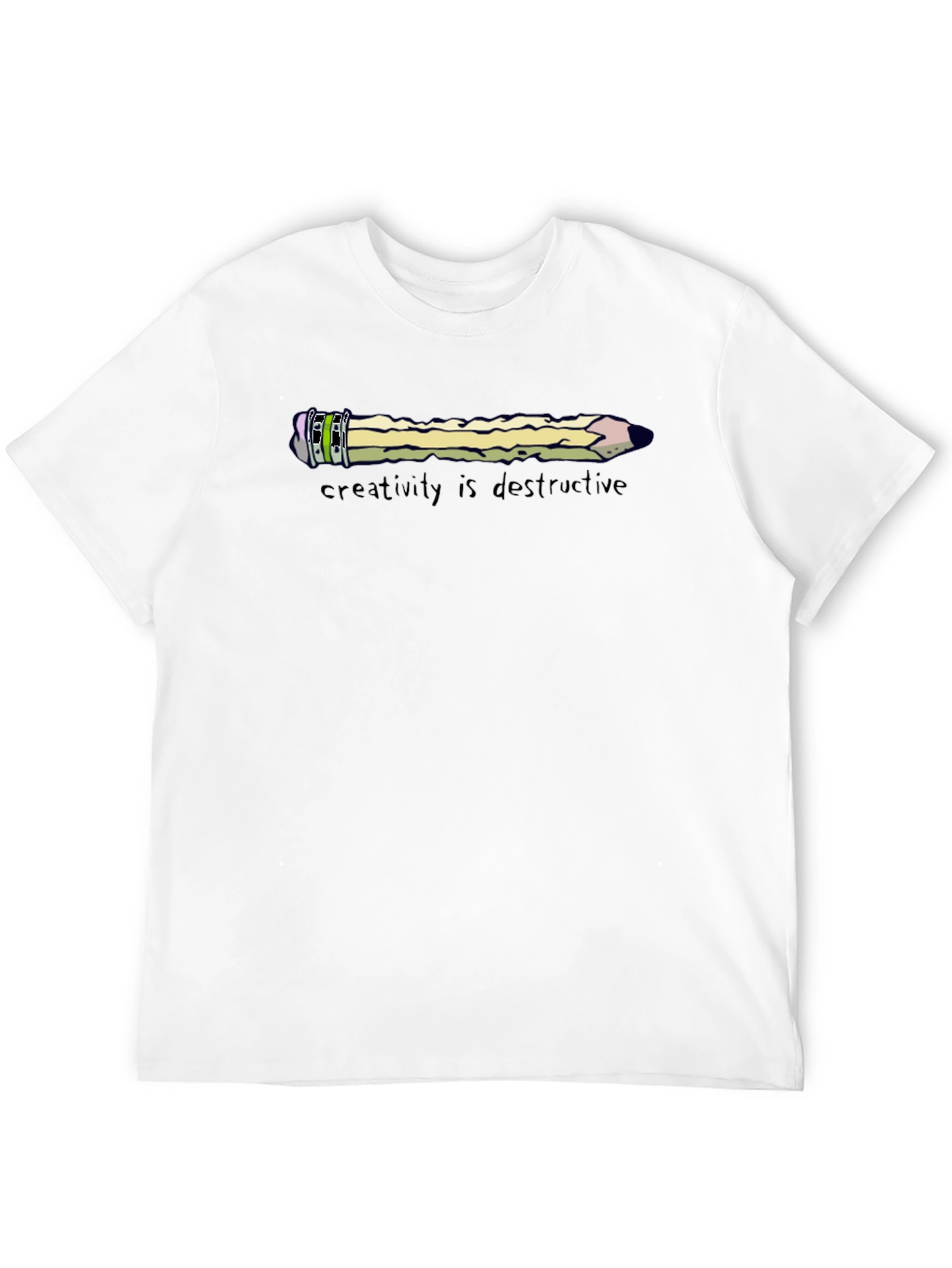 Black Creativity Is Destructive Graphic T-Shirt view 12