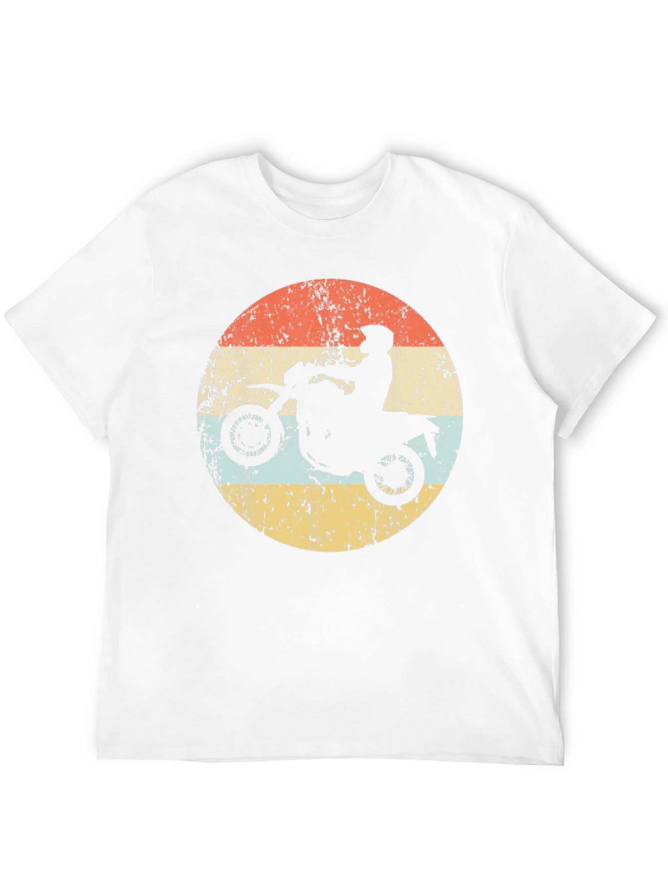 Black Retro Motorcycle Rider Graphic Tee - Black view 12