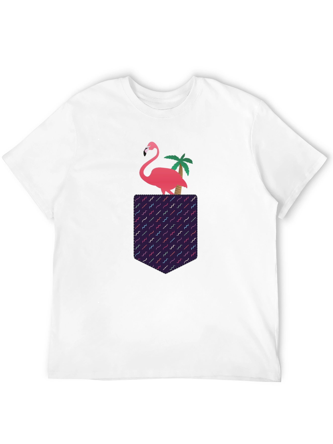 Black Flamingo Pocket T-Shirt view 12