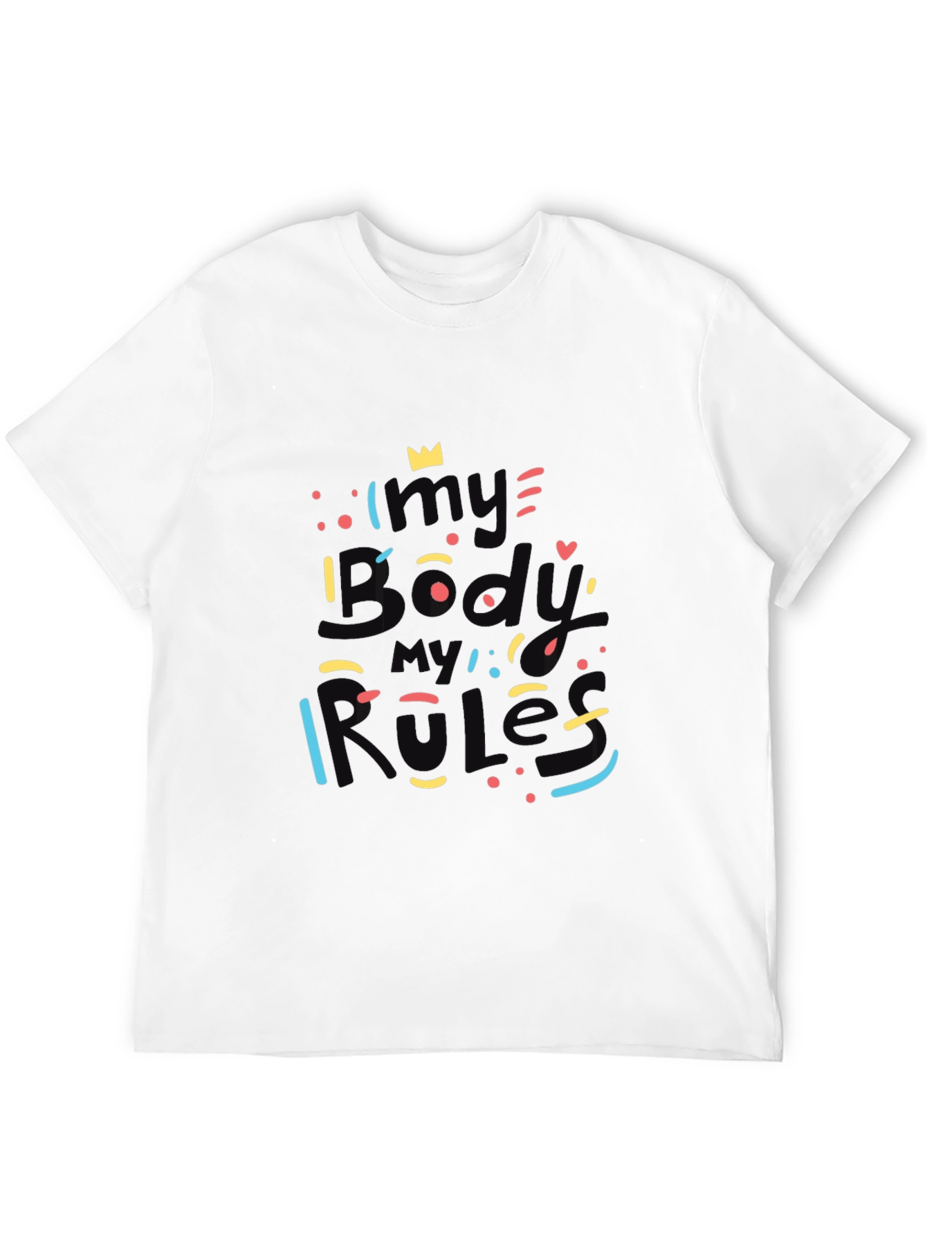 Black My Body My Rules Graphic T-Shirt view 12