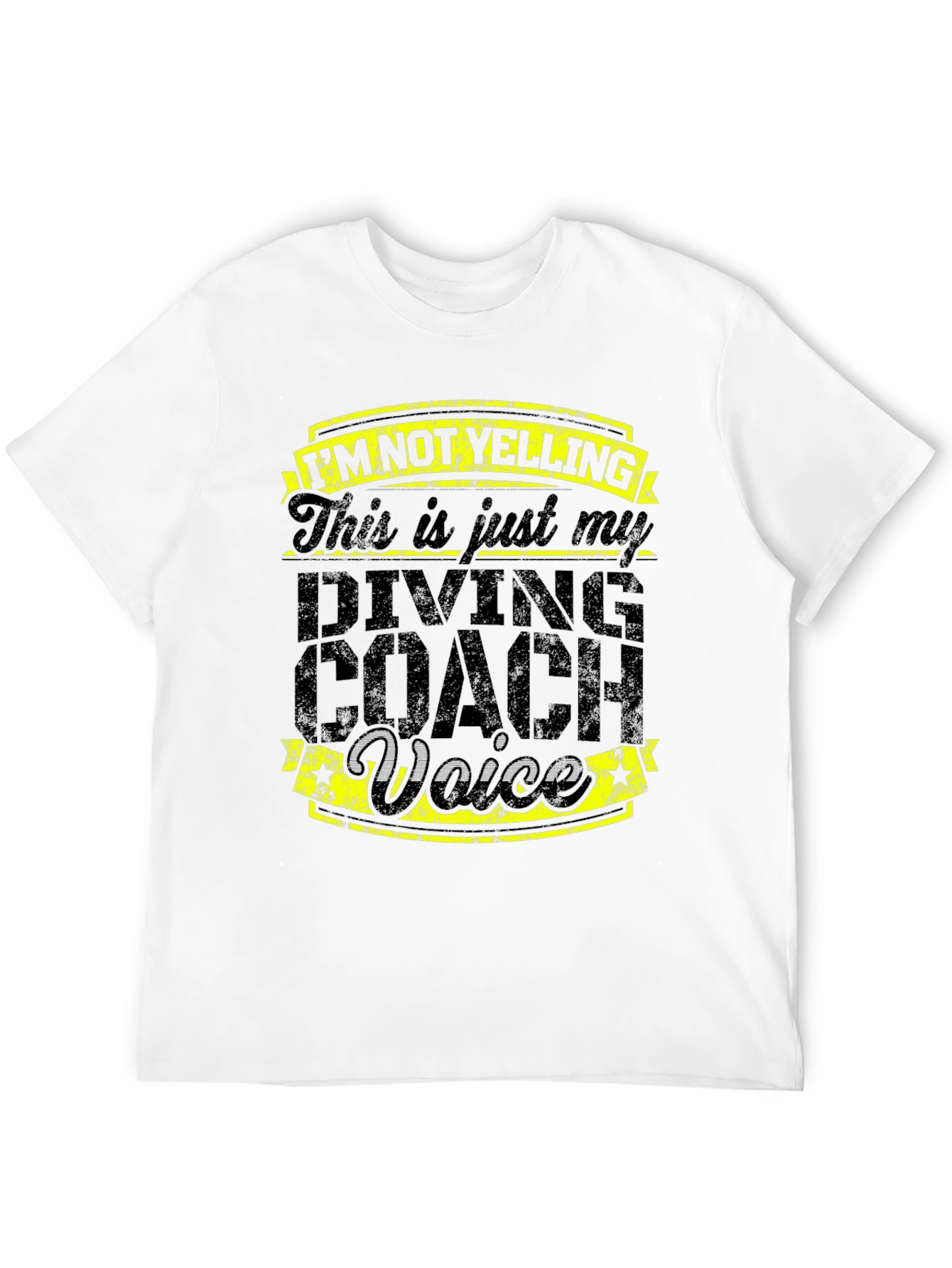 Black Diving Coach Voice Graphic T-Shirt view 12