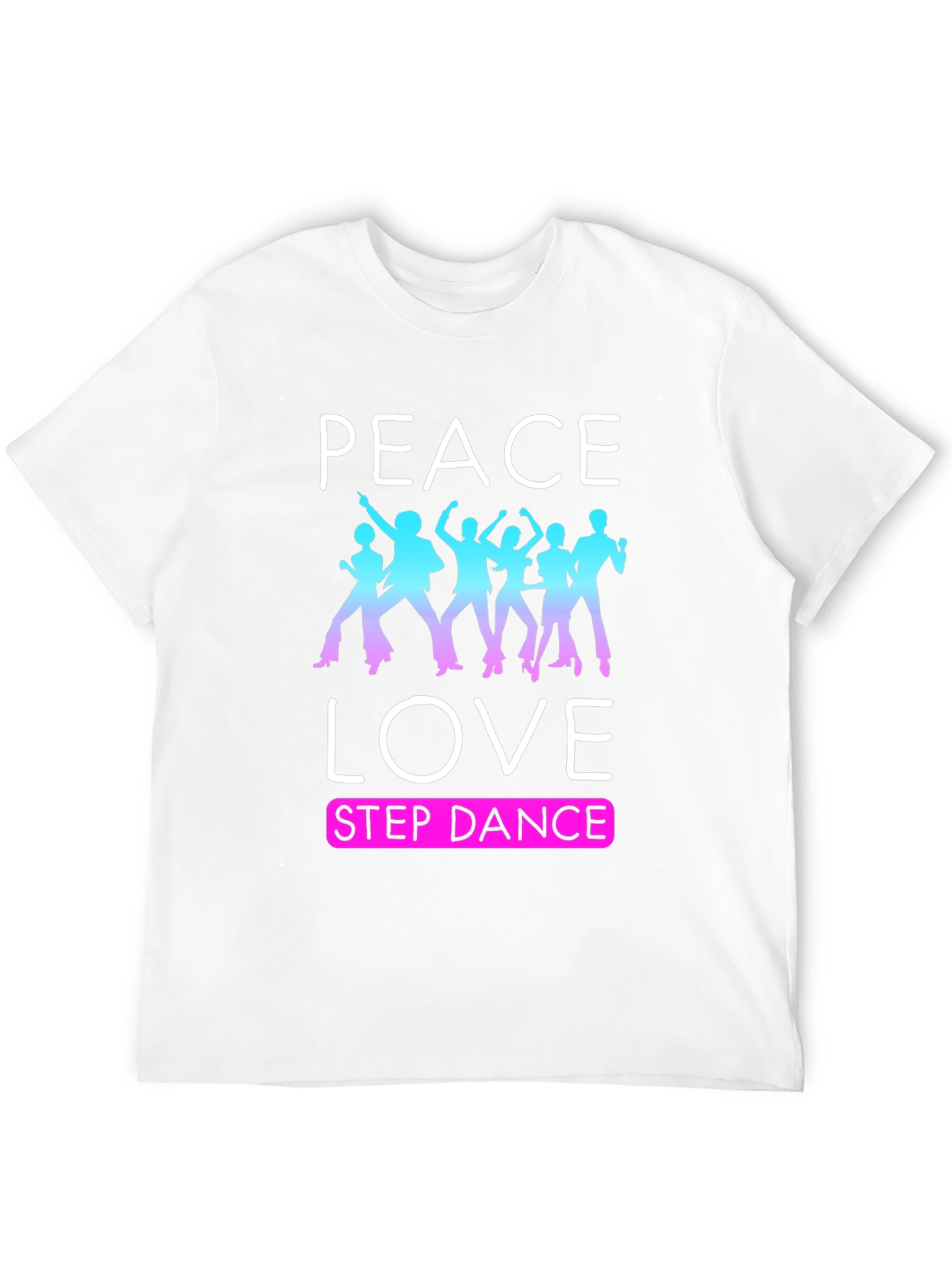 Black Peace Love Step Dance T-Shirt view 12
