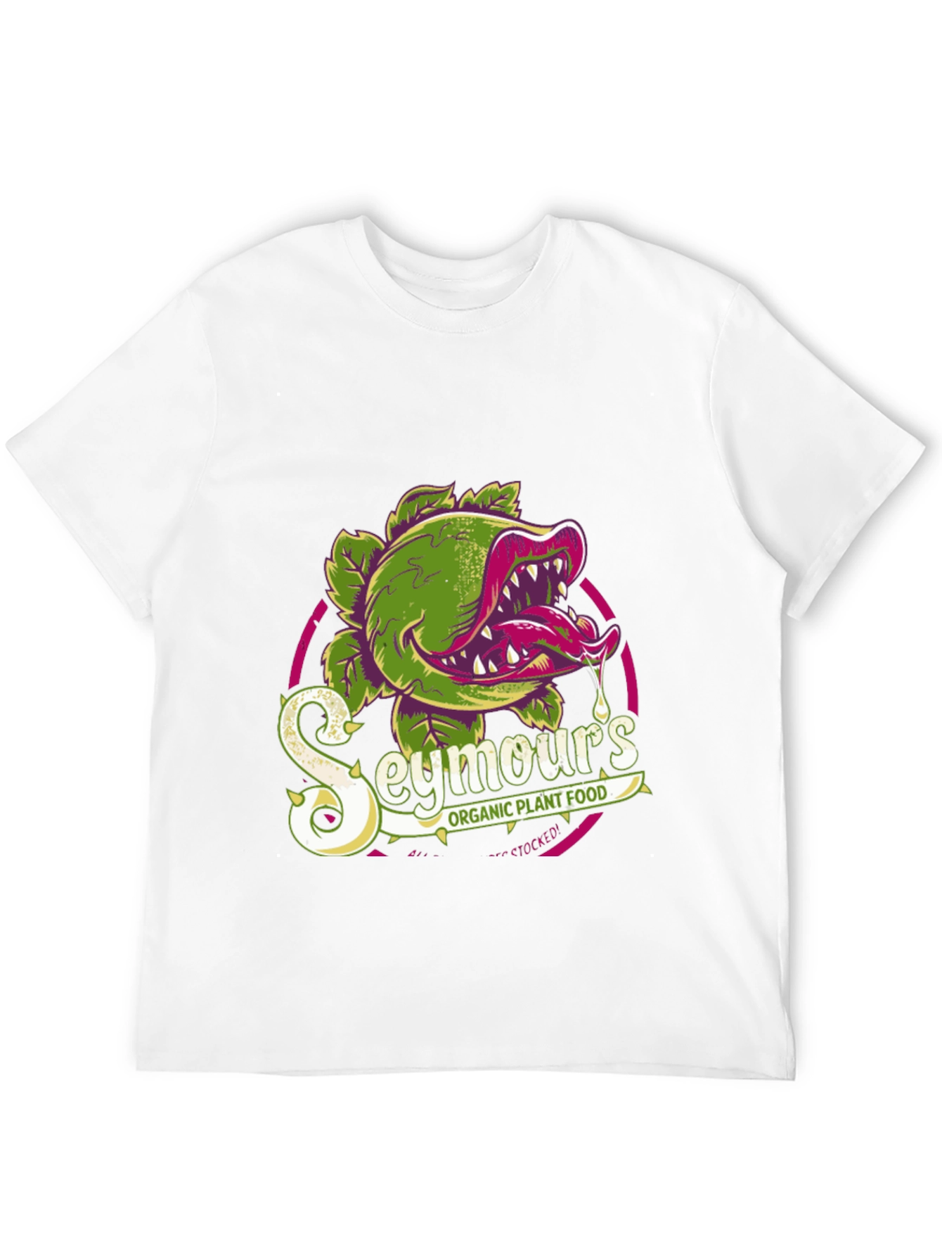 Black Seymour's Organic Plant Food T-Shirt view 12
