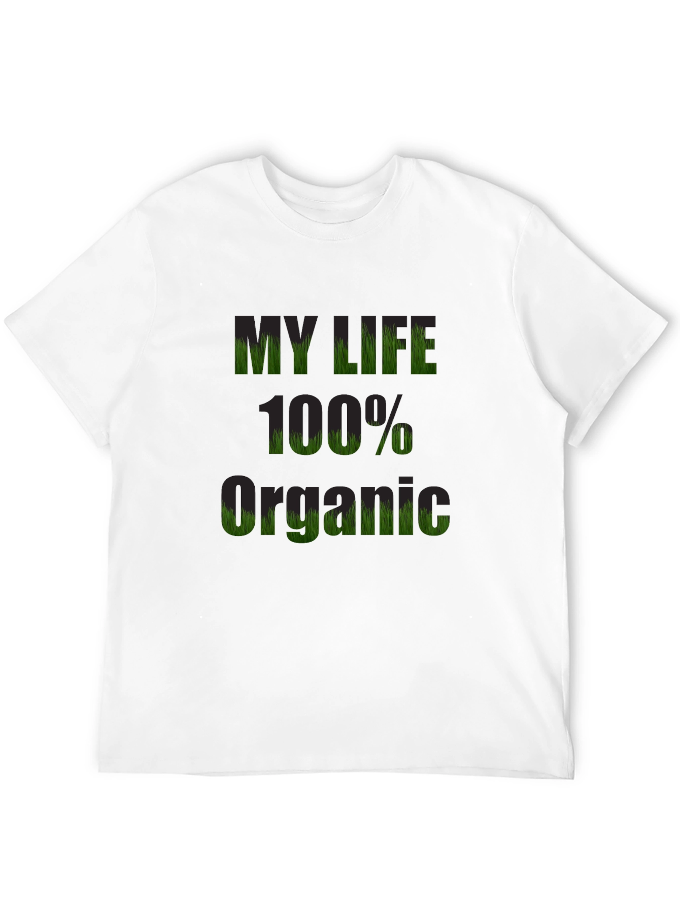 Black Organic Life T-Shirt - Black Cotton Tee view 12