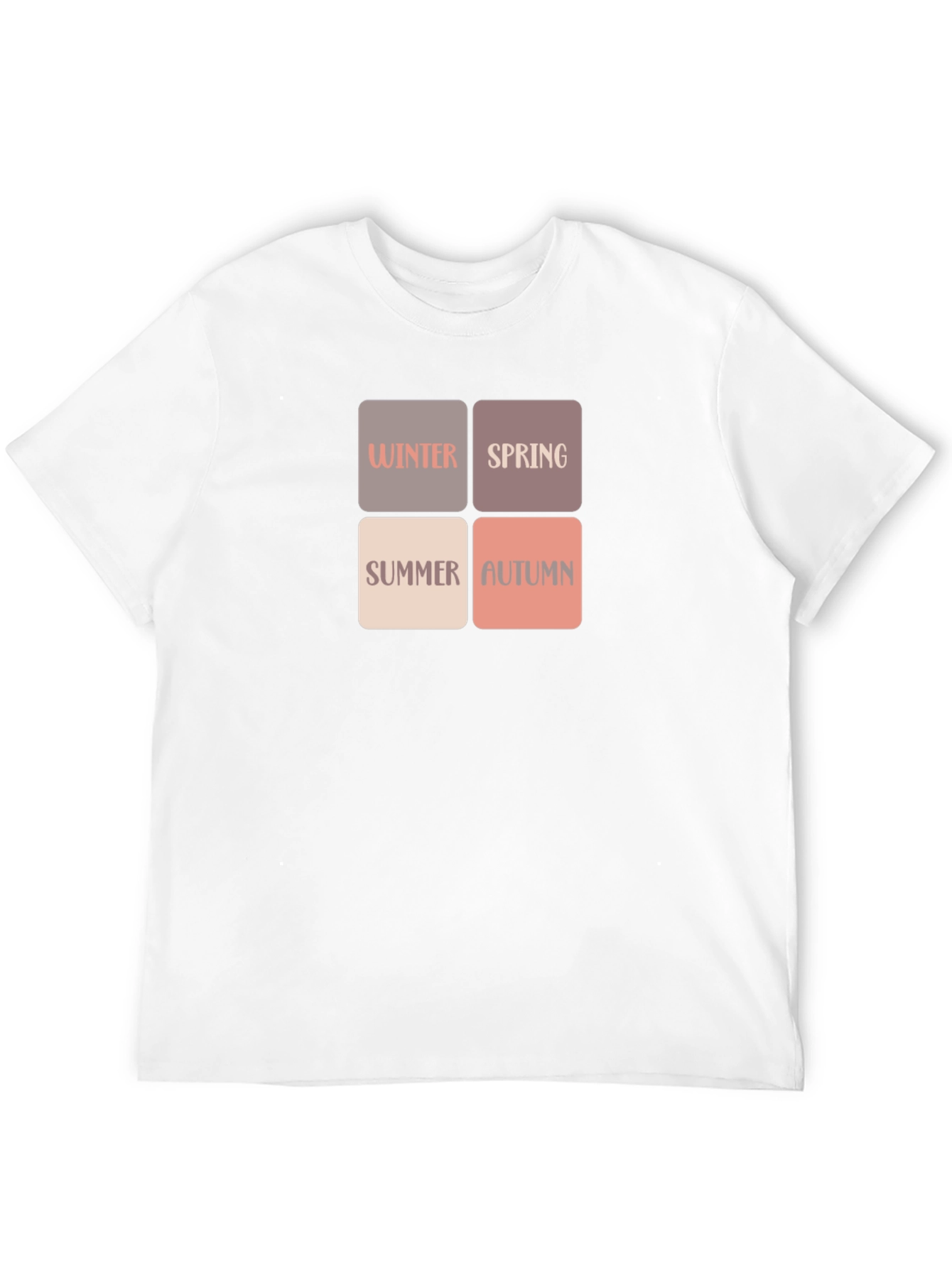 Black Seasons T-Shirt: Winter, Spring, Summer, Autumn view 12