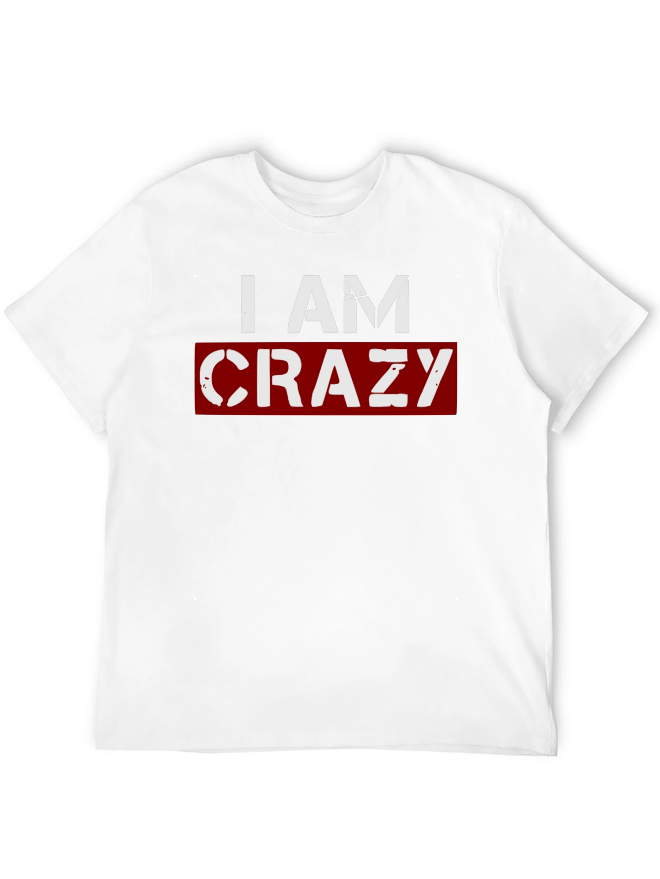 Black I AM CRAZY Graphic T-Shirt - Black view 12