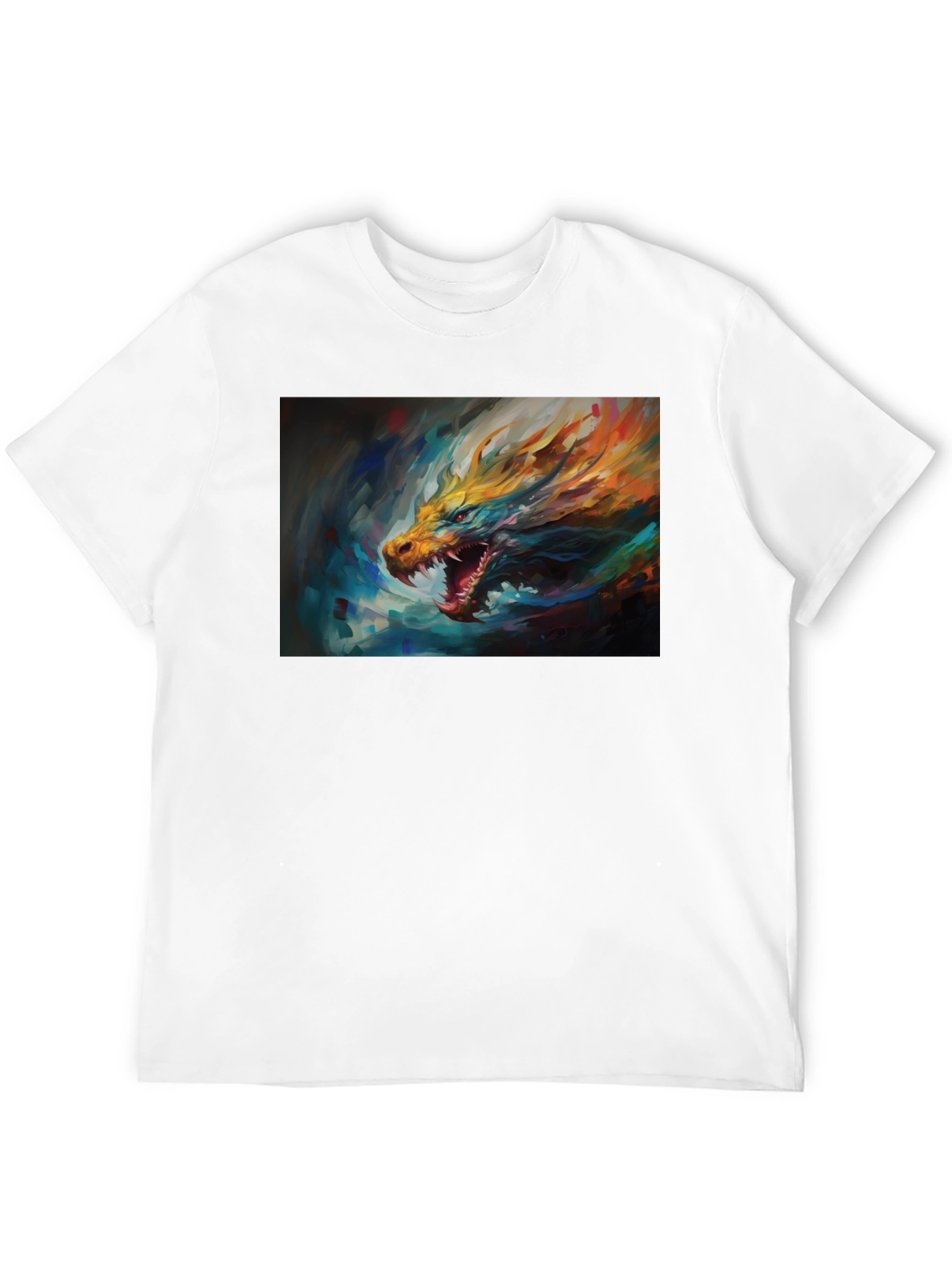 Black Dragon Graphic Tee - Men's Black Short Sleeve T-Shirt view 12