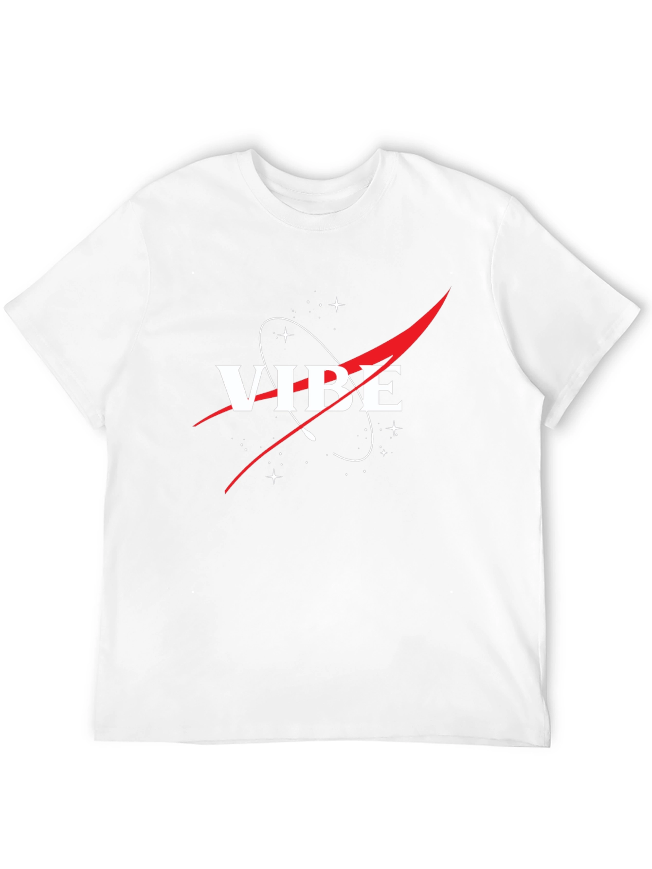 Black Vibe NASA Inspired Black T-Shirt view 12