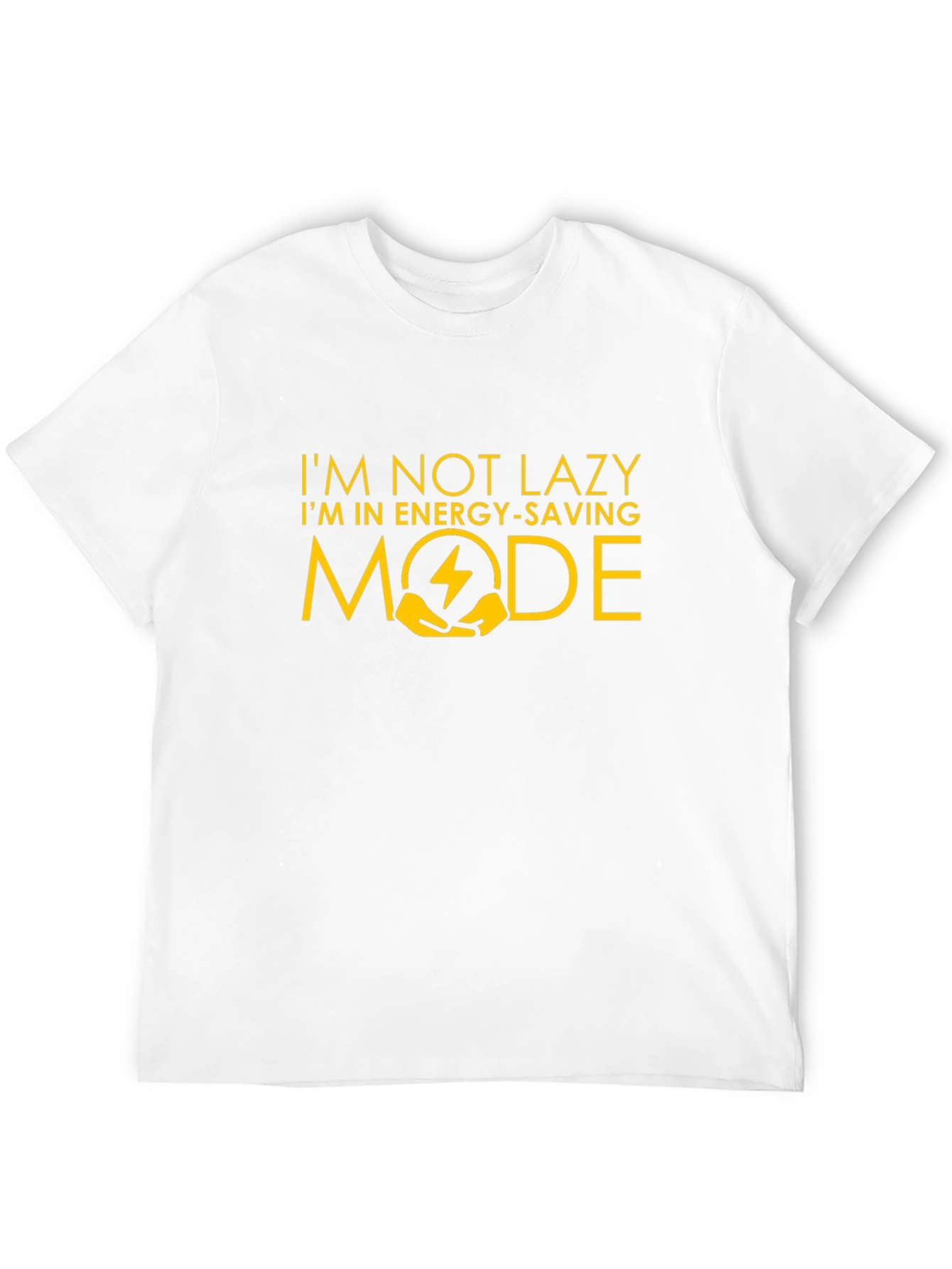 Black Energy Saving Mode Graphic T-Shirt view 12