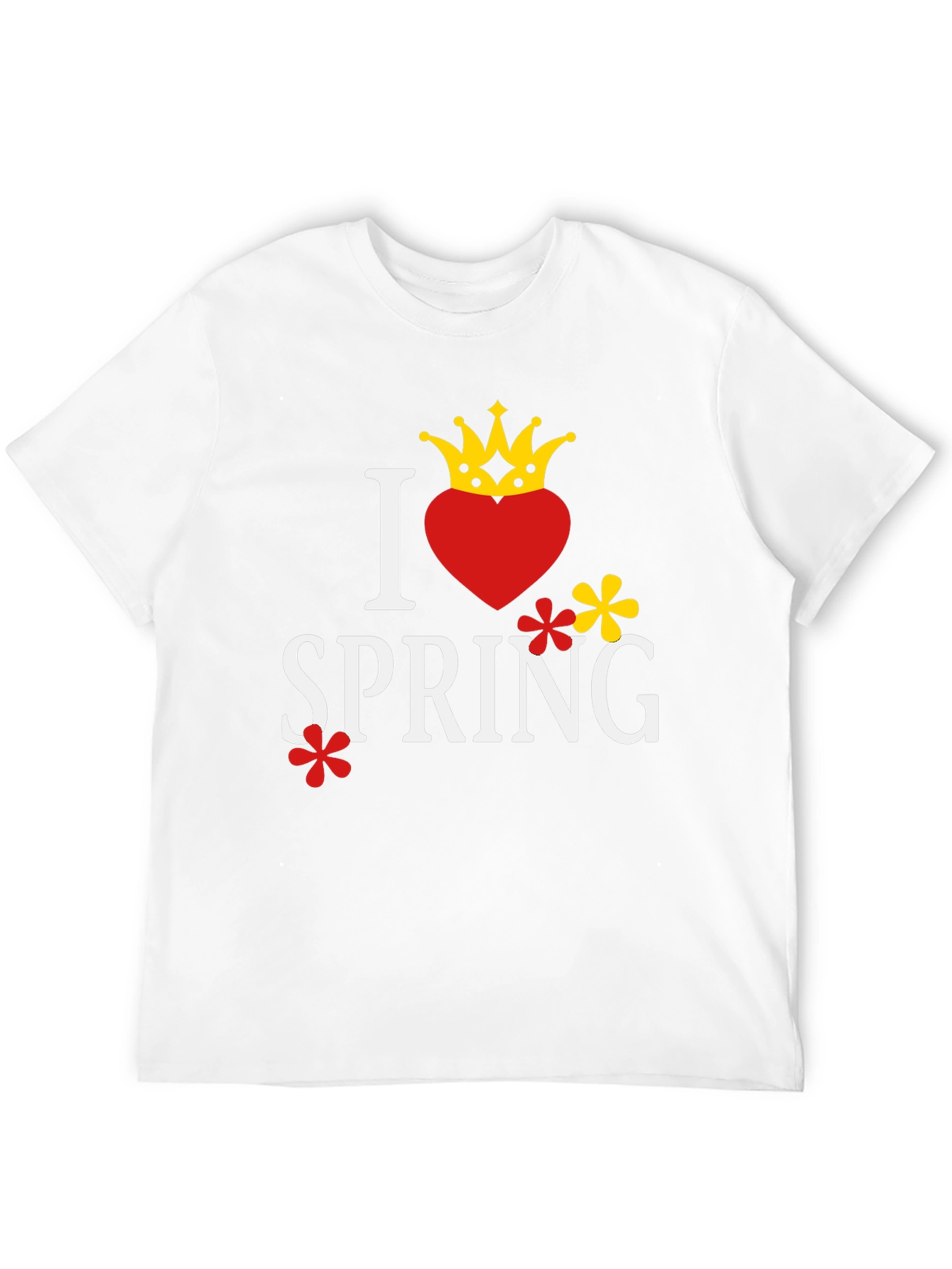 Black I Heart Spring Graphic Tee - Stylish Unisex T-Shirt view 12