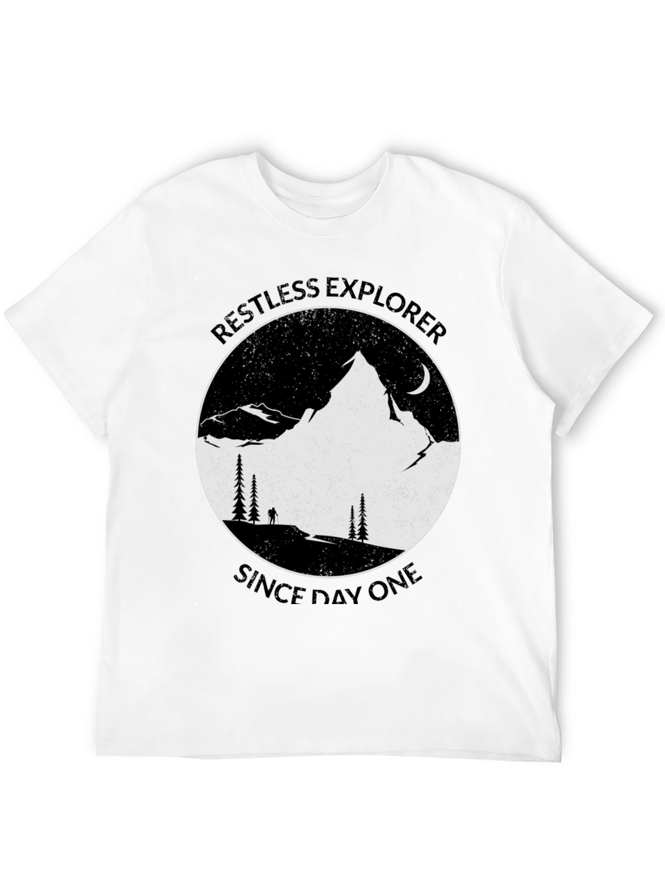 Black Restless Explorer Graphic Tee - Adventure Awaits! view 12