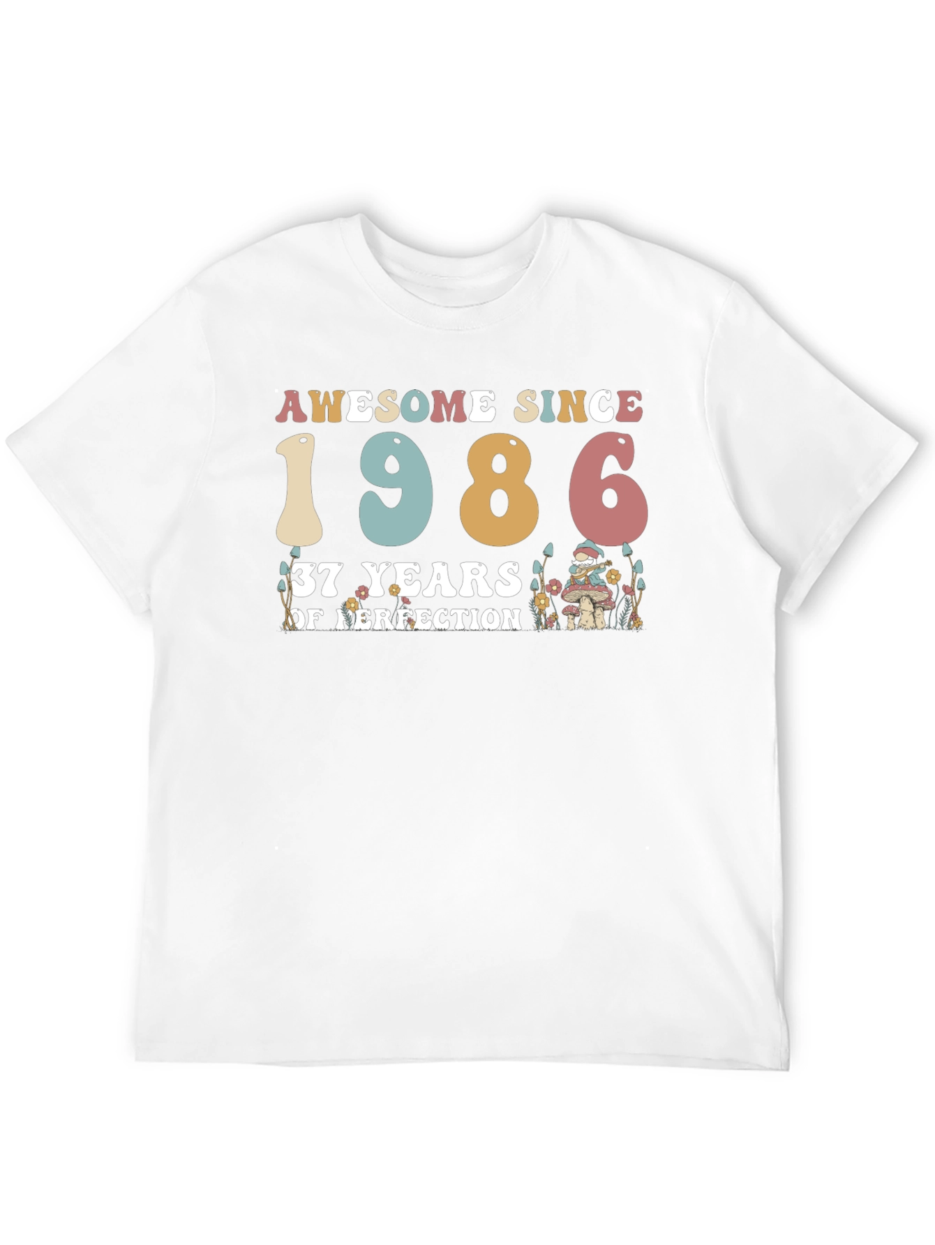 Black Awesome Since 1986 - 37th Birthday T-Shirt view 12