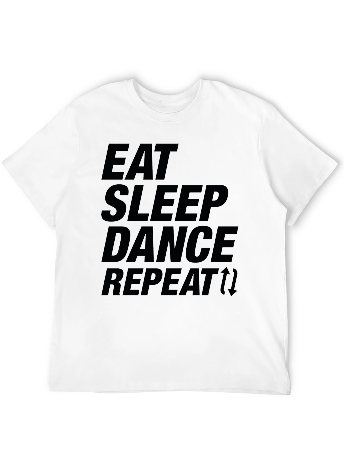 Black Eat Sleep Dance Repeat Graphic Tee view 12
