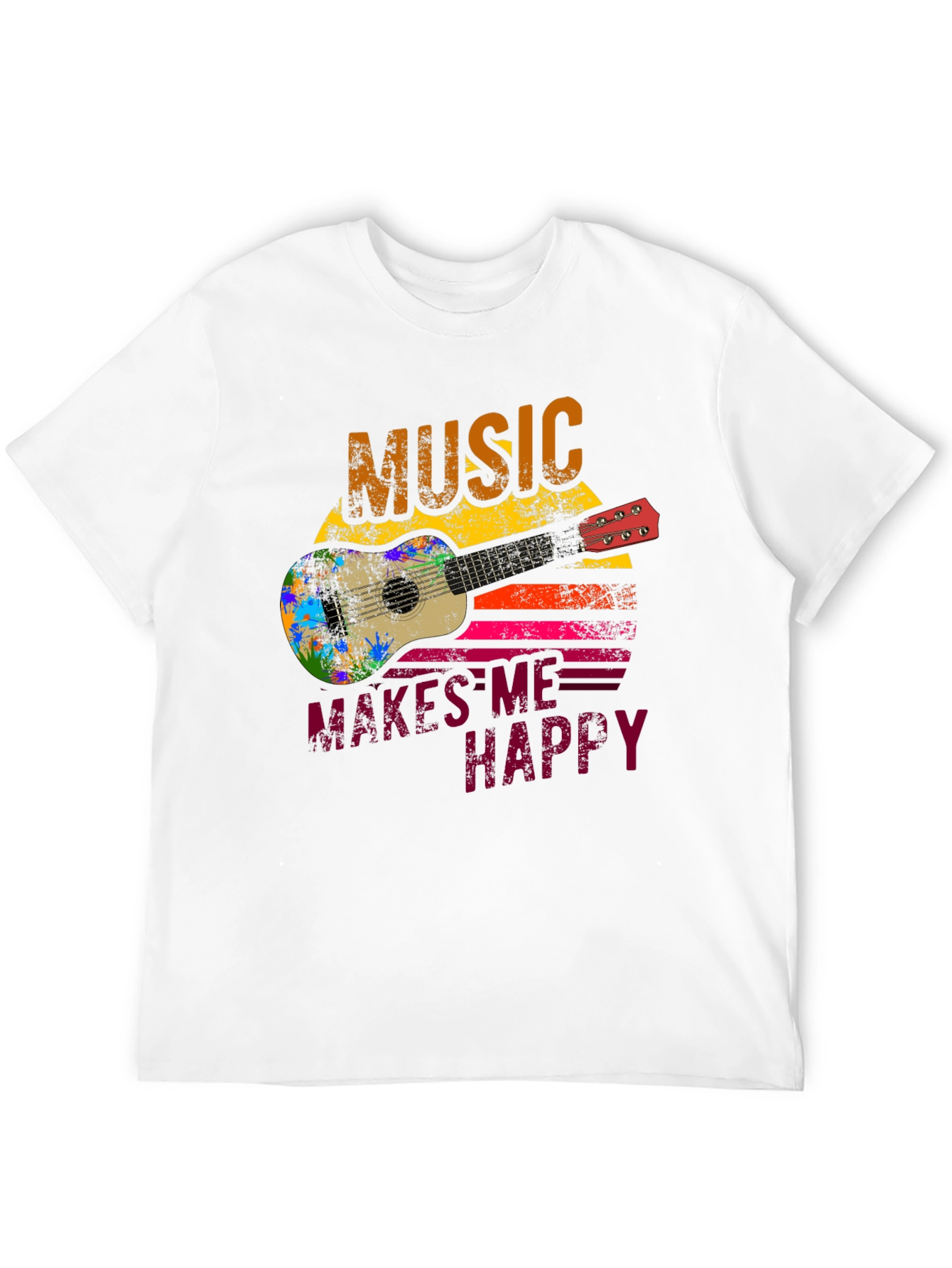 Black Music Makes Me Happy Graphic Tee view 12
