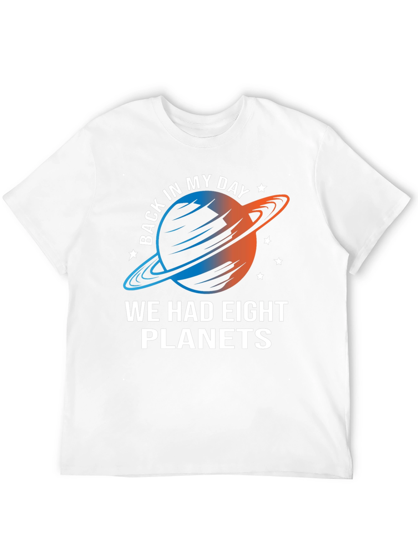 Black Eight Planets T-Shirt - Retro Space Tee view 12
