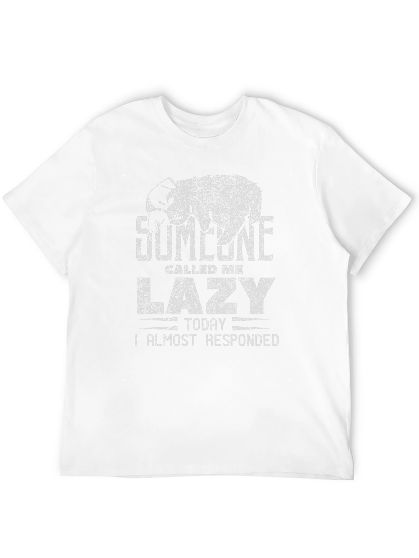 Black Funny Lazy Sloth T-Shirt - Someone Called Me Lazy view 12