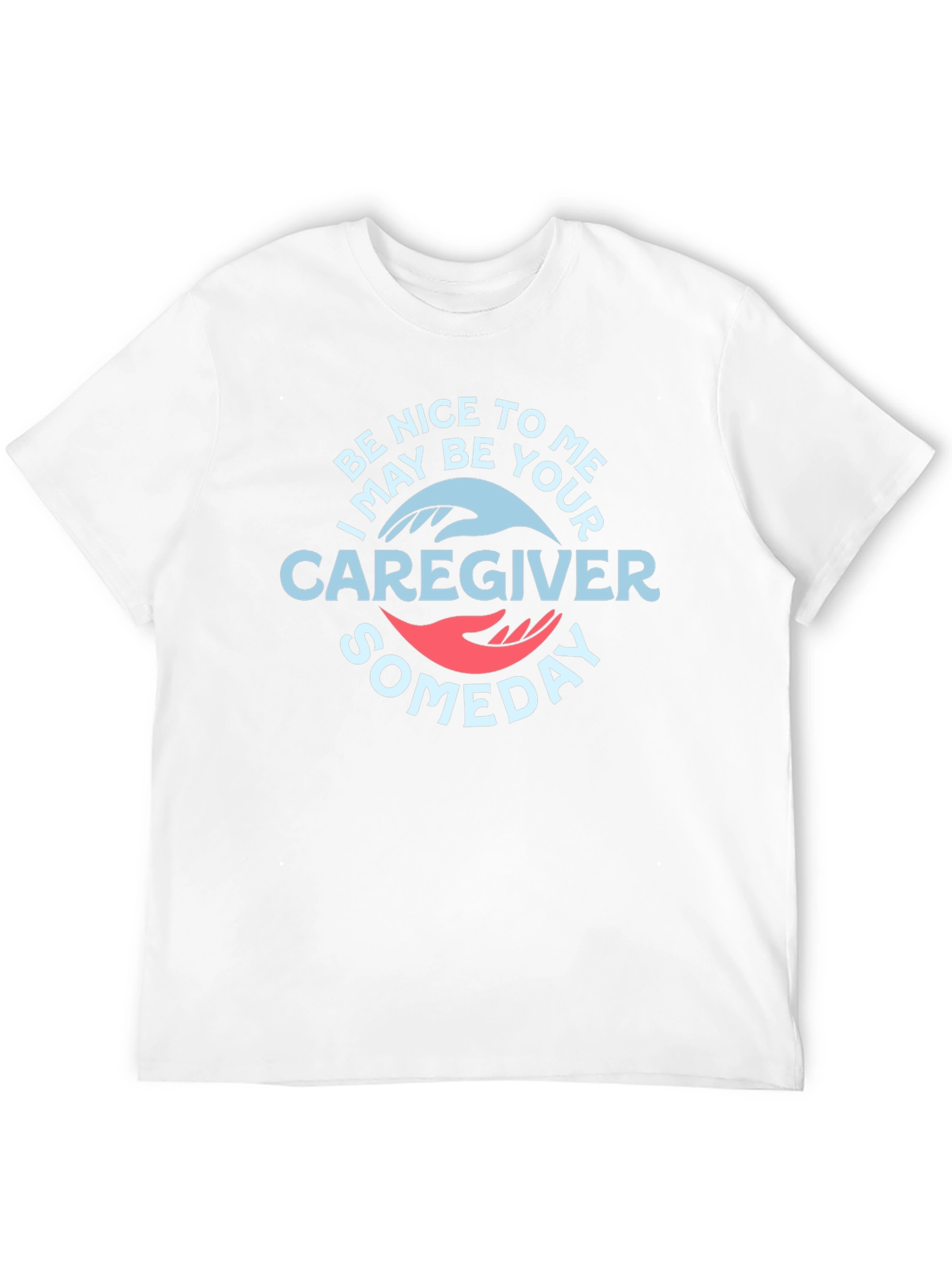 Black Be Nice to Me Caregiver Graphic T-Shirt view 12
