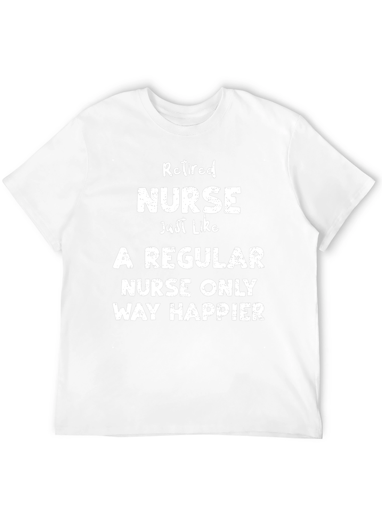 Black Retired Nurse T-Shirt - Way Happier Tee view 12