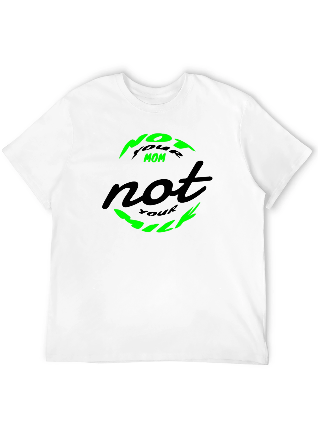 Black Not Your Mom, Not Your Milk Tee view 12