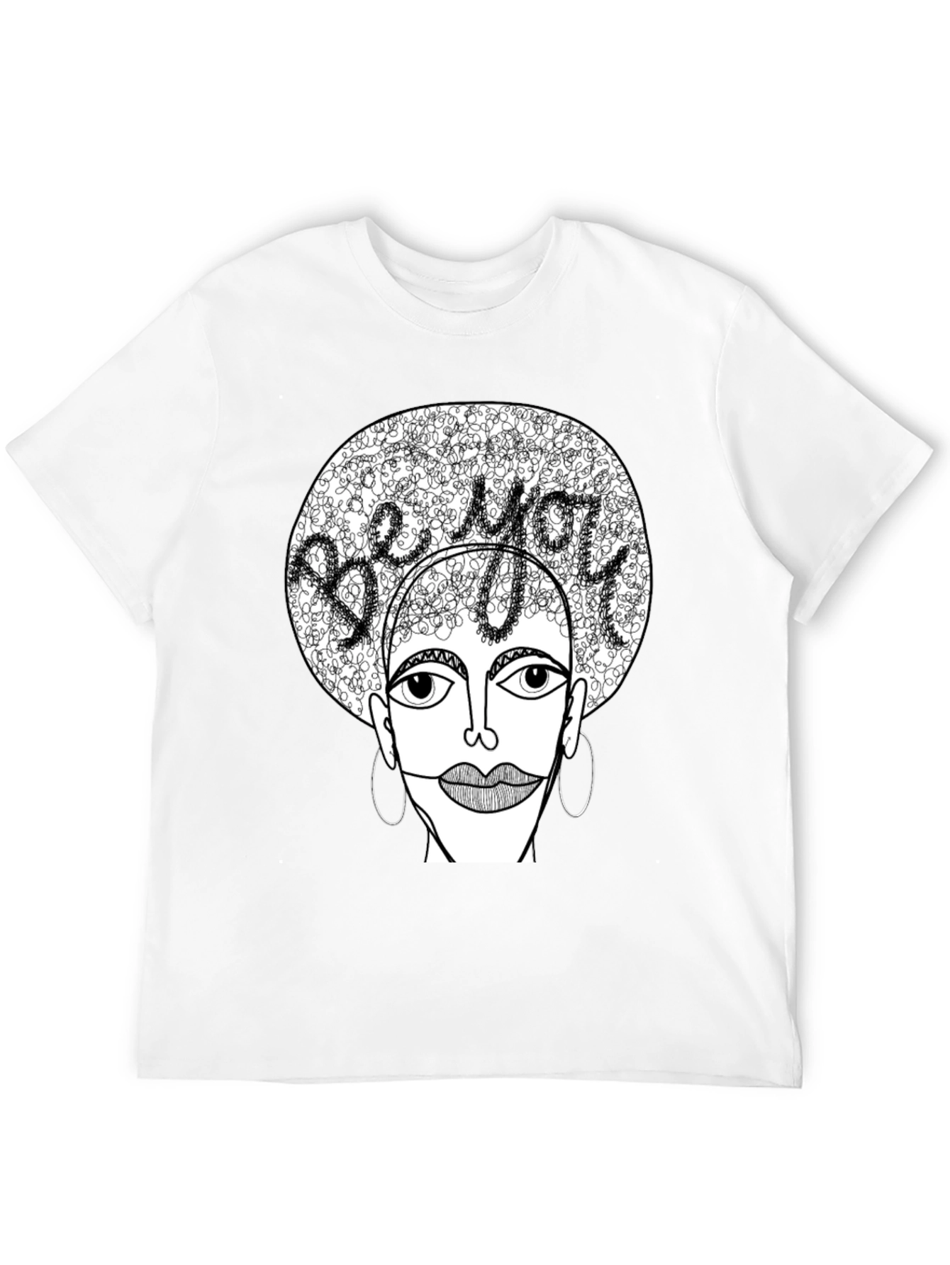 Black Be You Graphic Tee - Unique Artistic Design view 12