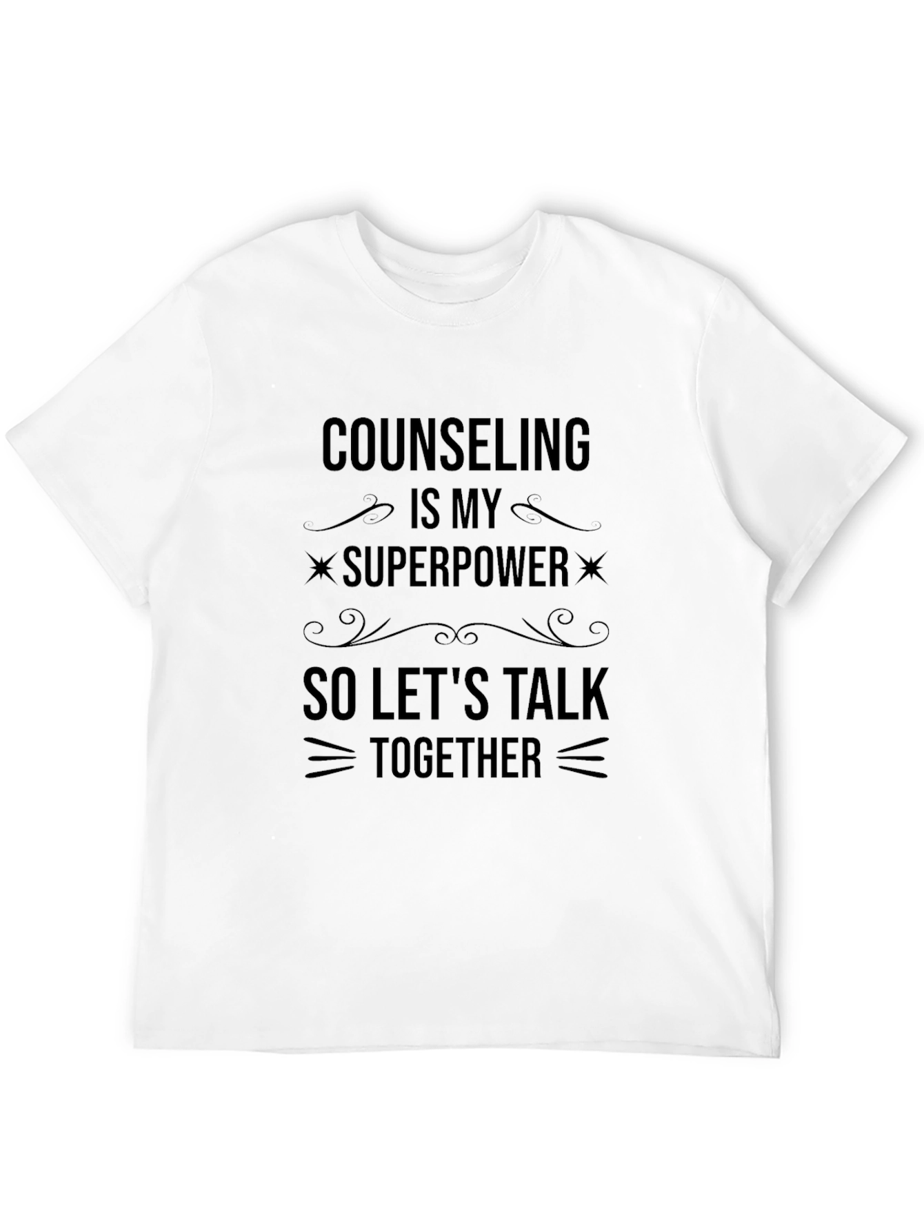 Black Counseling is My Superpower T-Shirt - Black view 12