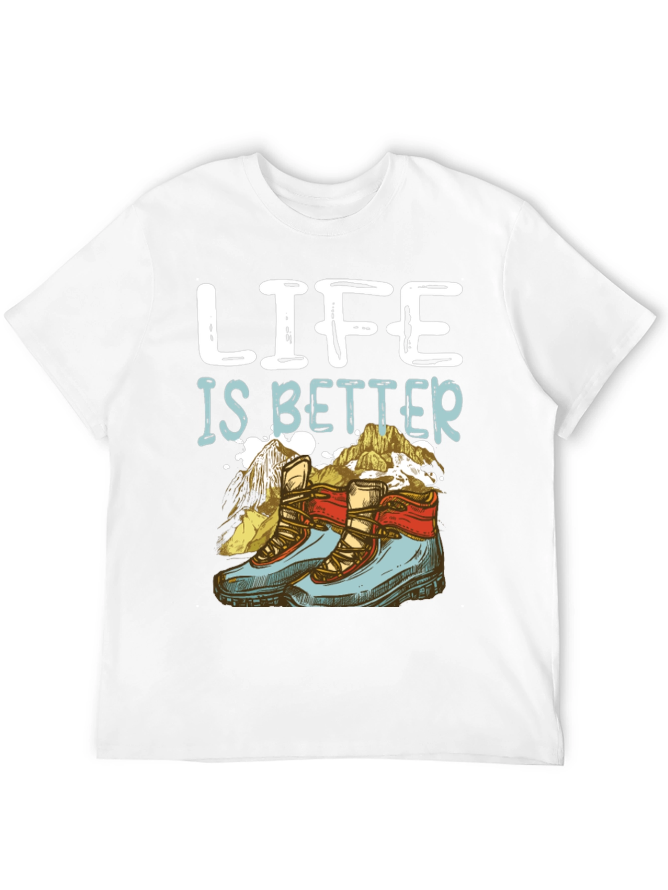 Black Life Is Better Hiking T-Shirt view 12
