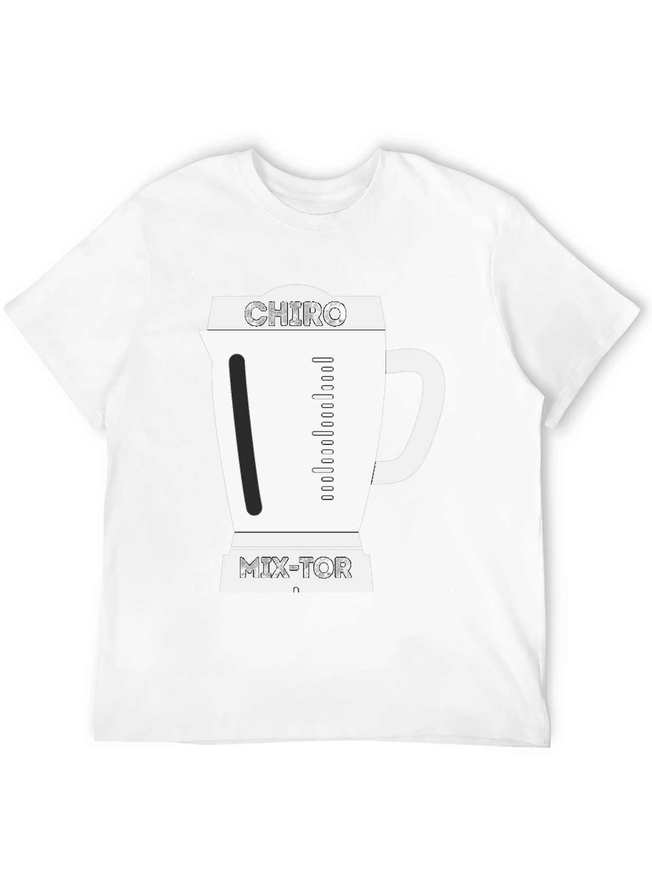 Black Chiro Mix-Tor Graphic T-Shirt - Novelty Chiropractic Tee view 12