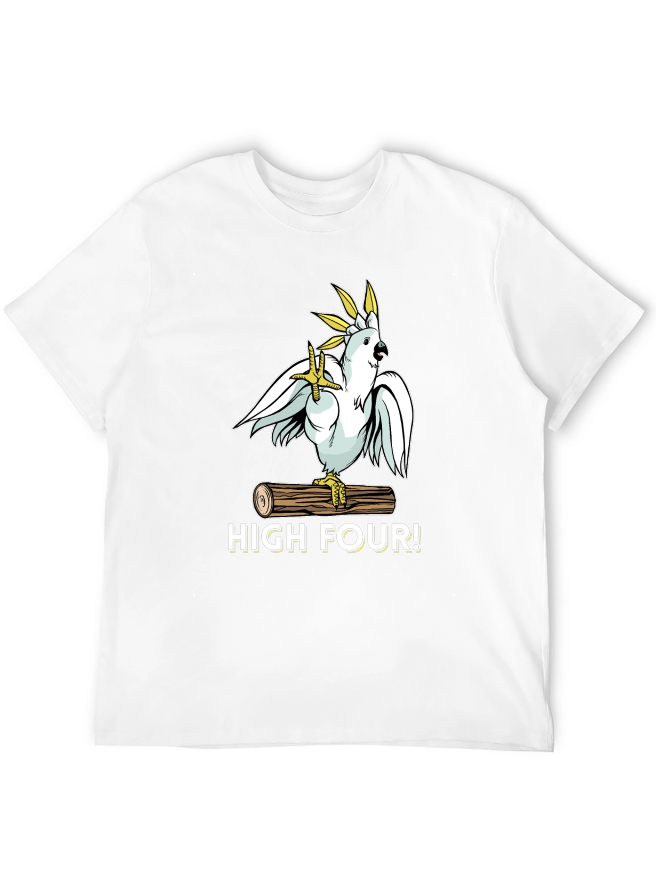 Black High Four! Cockatoo T-Shirt view 12