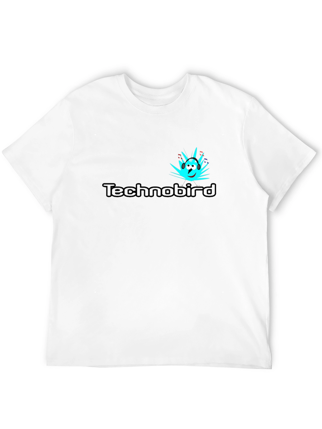 Black Technobird Graphic Tee - Stylish Black Cotton T-Shirt view 12