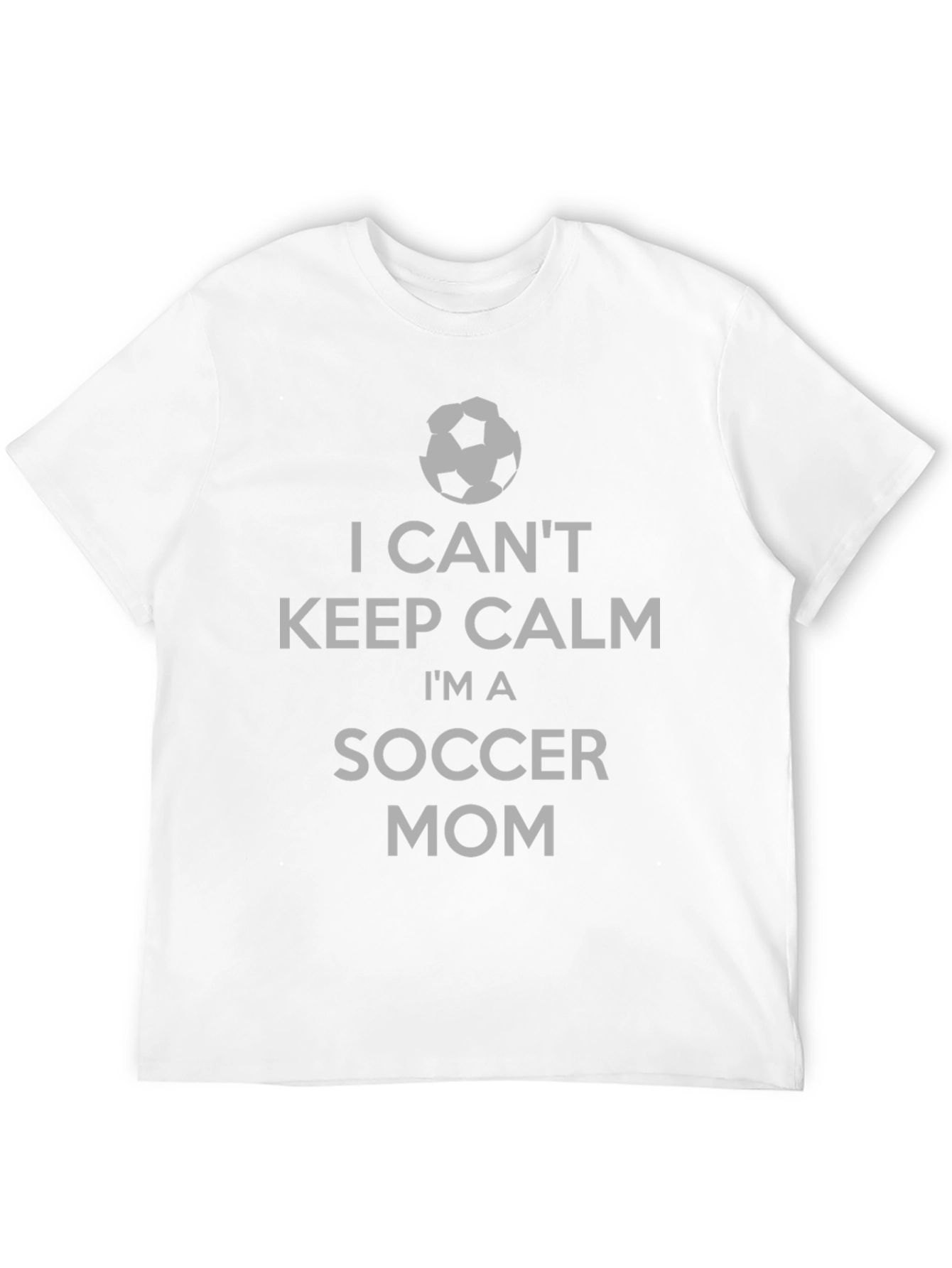 Black I Can't Keep Calm I'm A Soccer Mom T-Shirt view 12