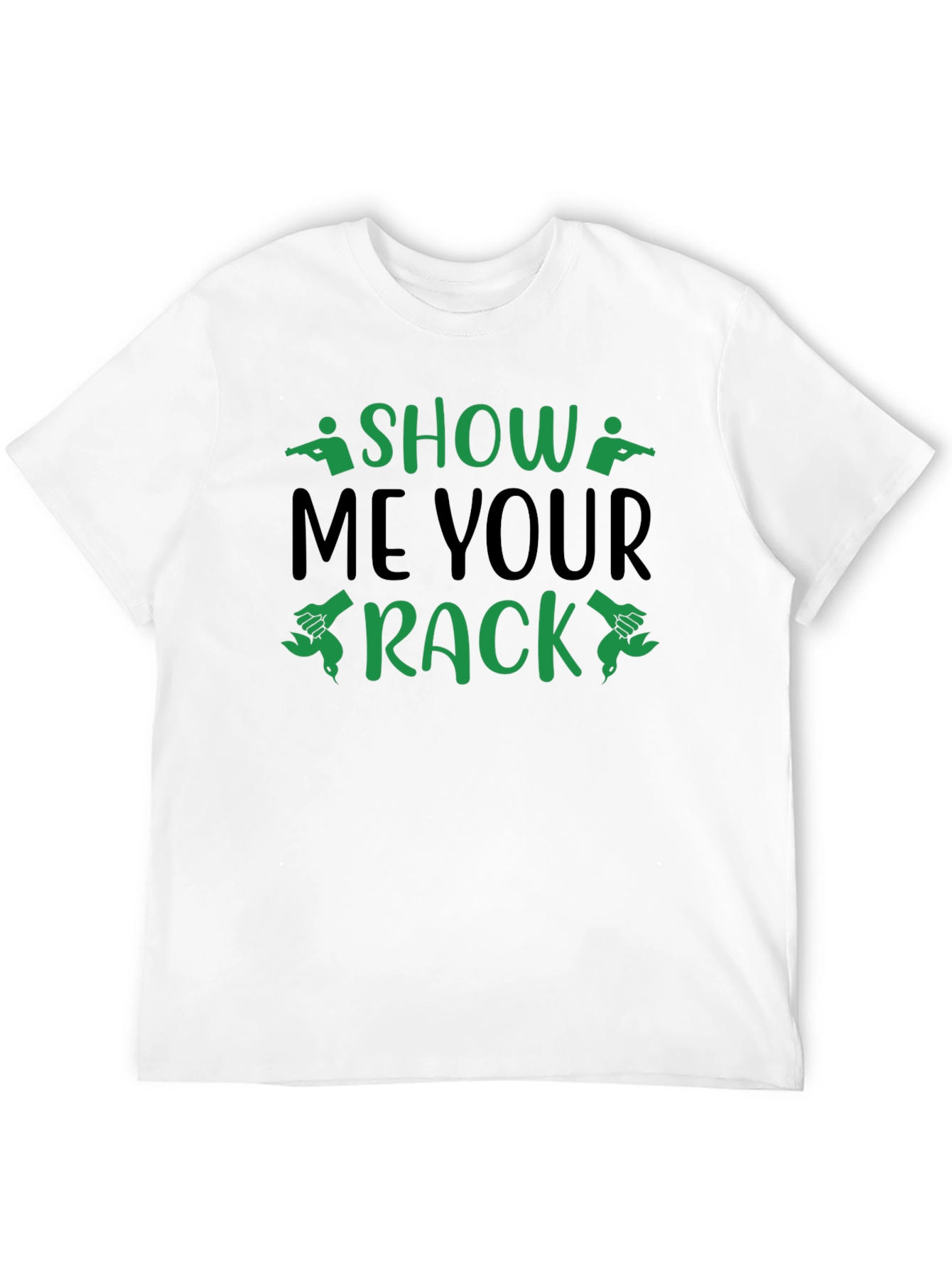 Black Show Me Your Rack Hunting T-Shirt view 12