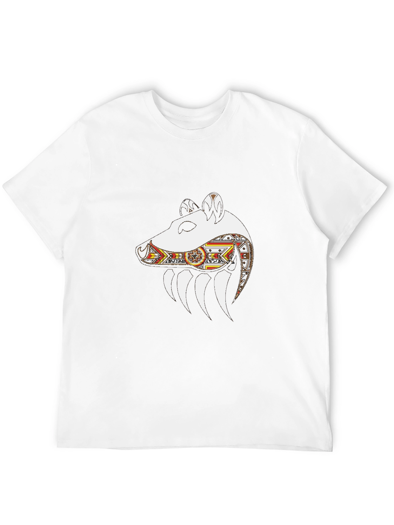 Black Black T-Shirt with Unique Bear Head Design view 12