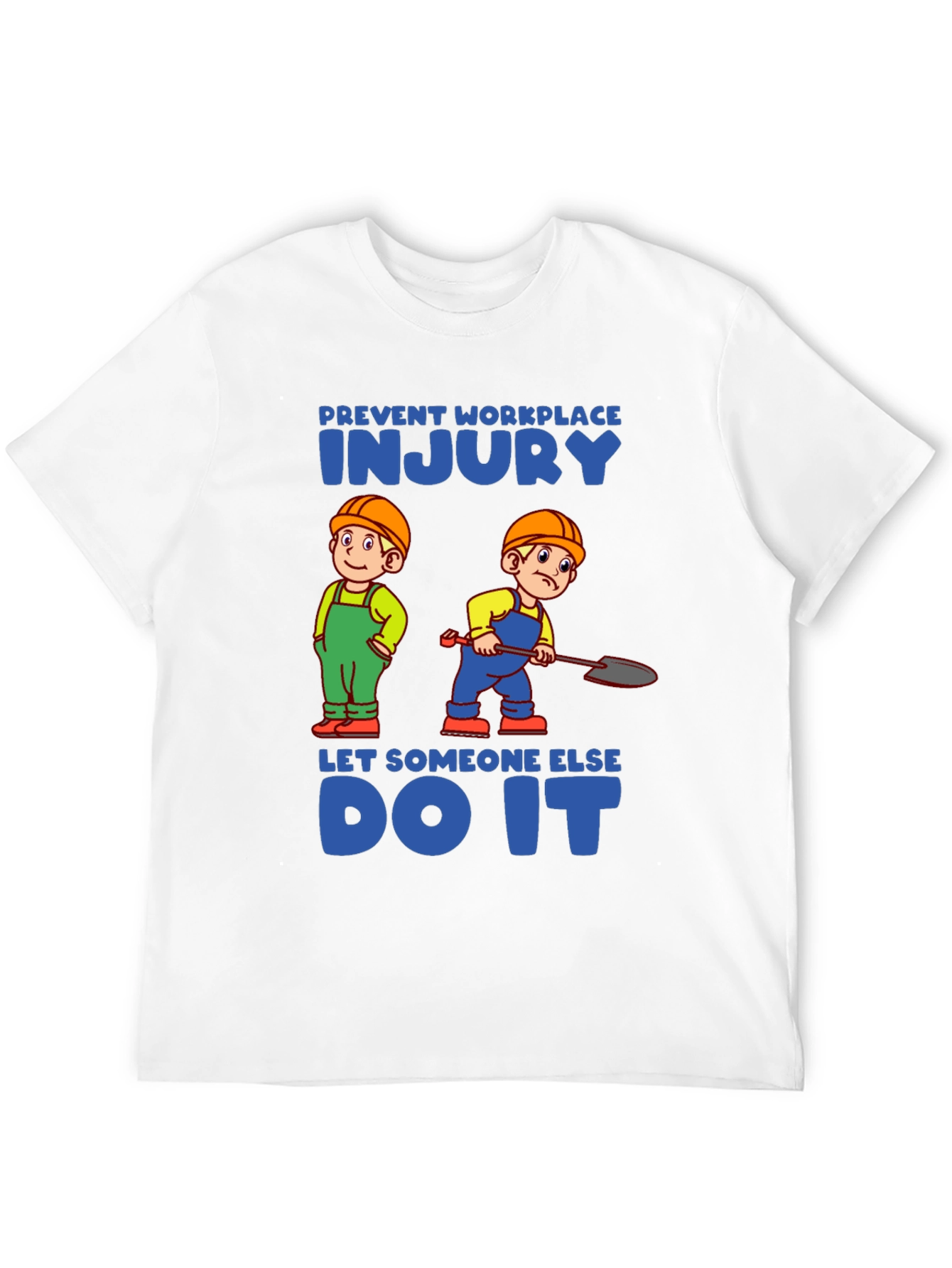 Black Prevent Workplace Injury T-Shirt view 12